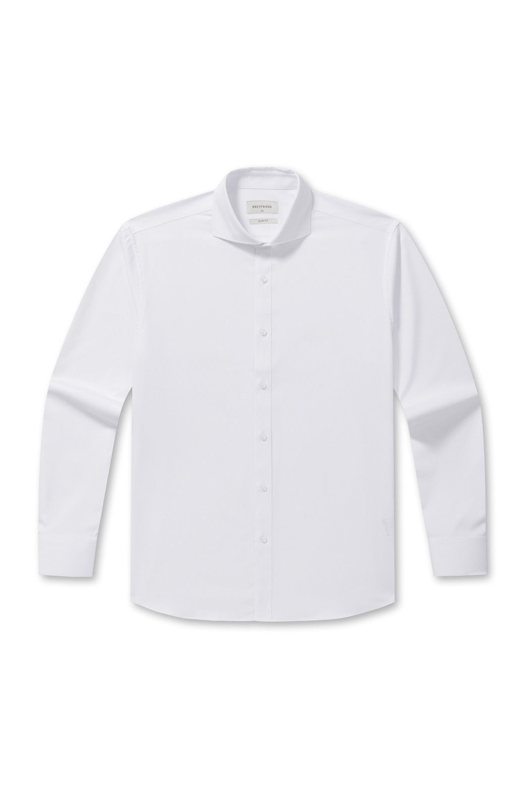 BRENTWOOD - 긴팔셔츠 - [와이드] 슬림핏 솔리드 드레스셔츠
