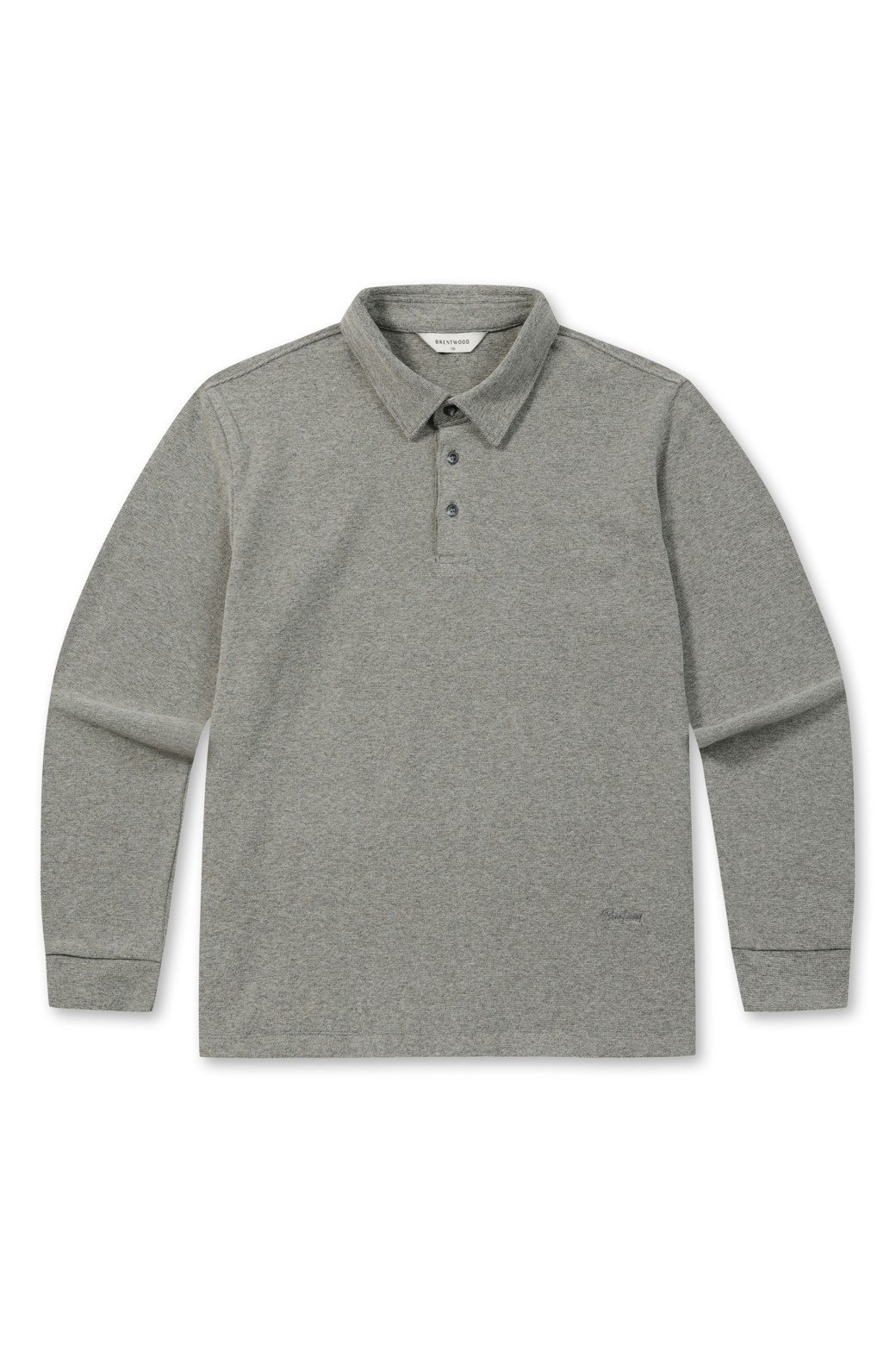 BRENTWOOD - 긴팔티셔츠 - 기모 솔리드 폴로넥 티셔츠