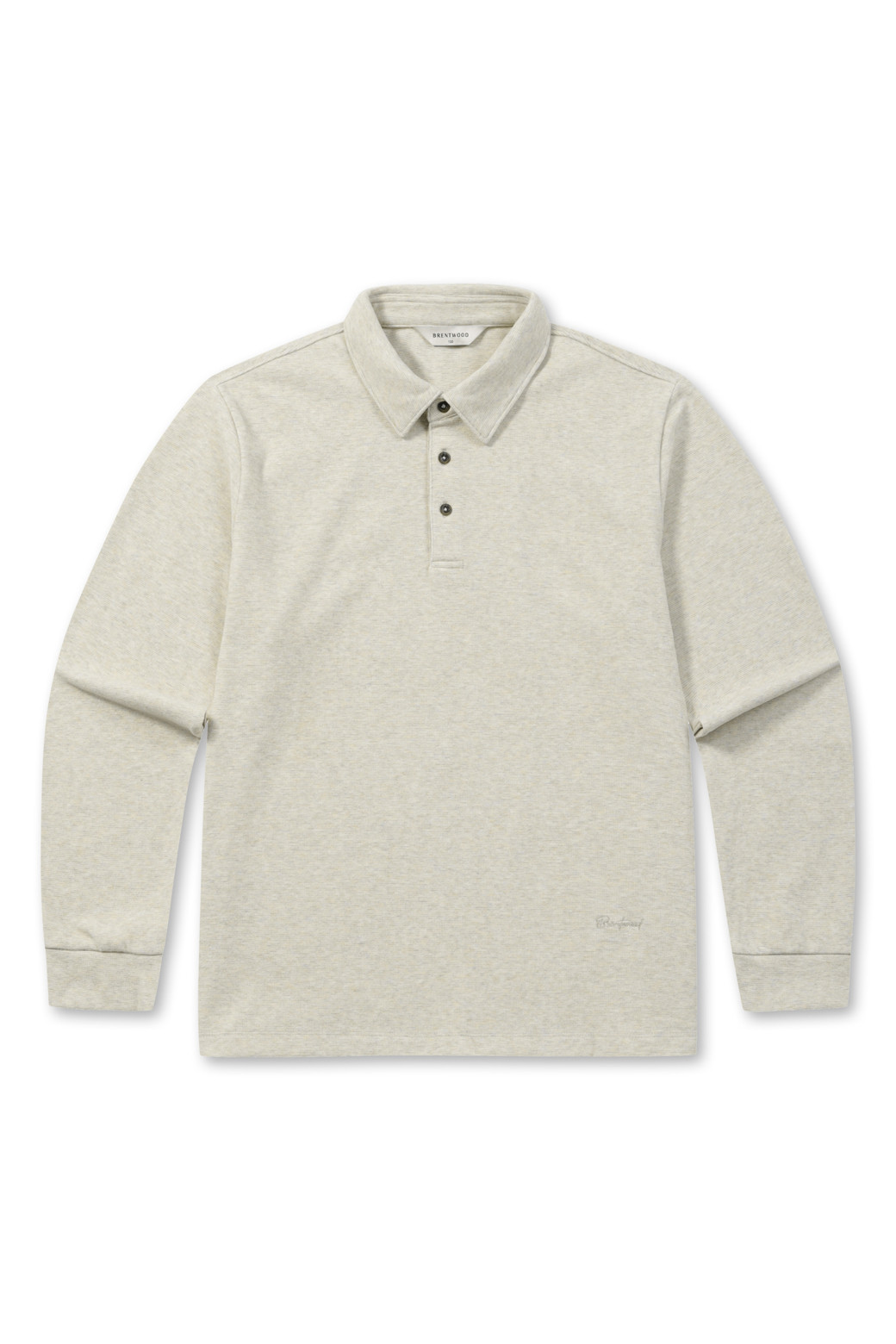 BRENTWOOD - 긴팔티셔츠 - 기모 솔리드 폴로넥 티셔츠