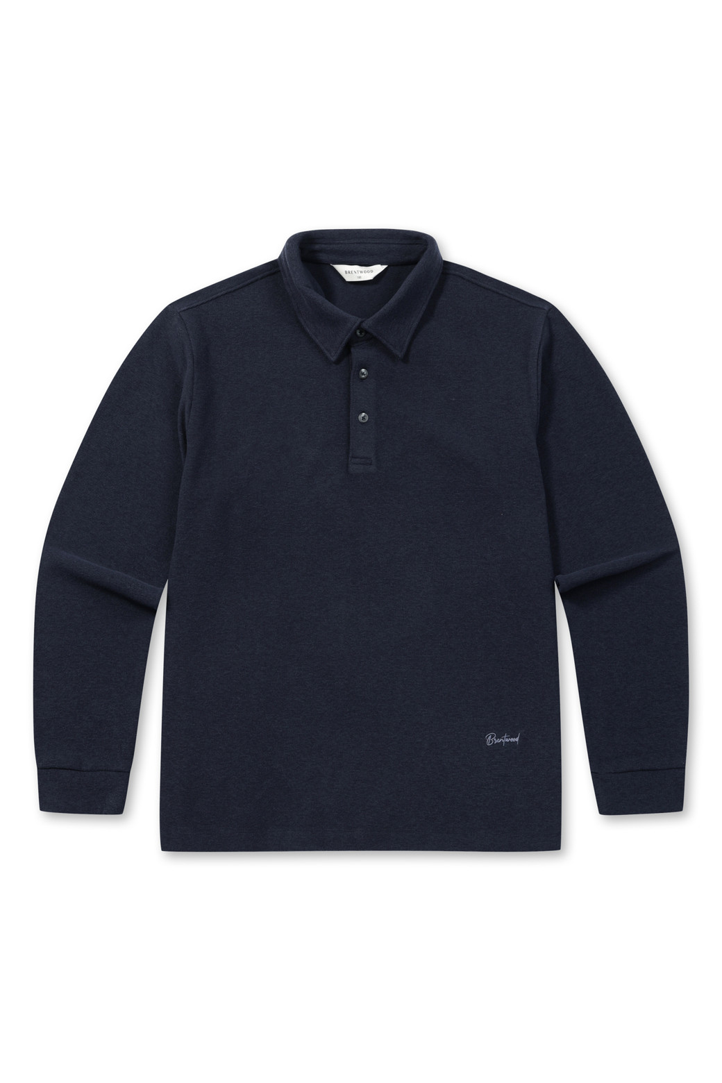BRENTWOOD - 긴팔티셔츠 - 기모 솔리드 폴로넥 티셔츠