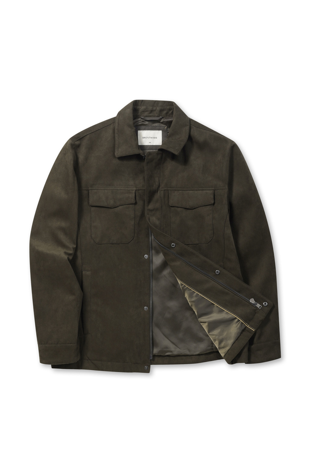 BRENTWOOD - 블루종/점퍼 - 스웨이드 트러커