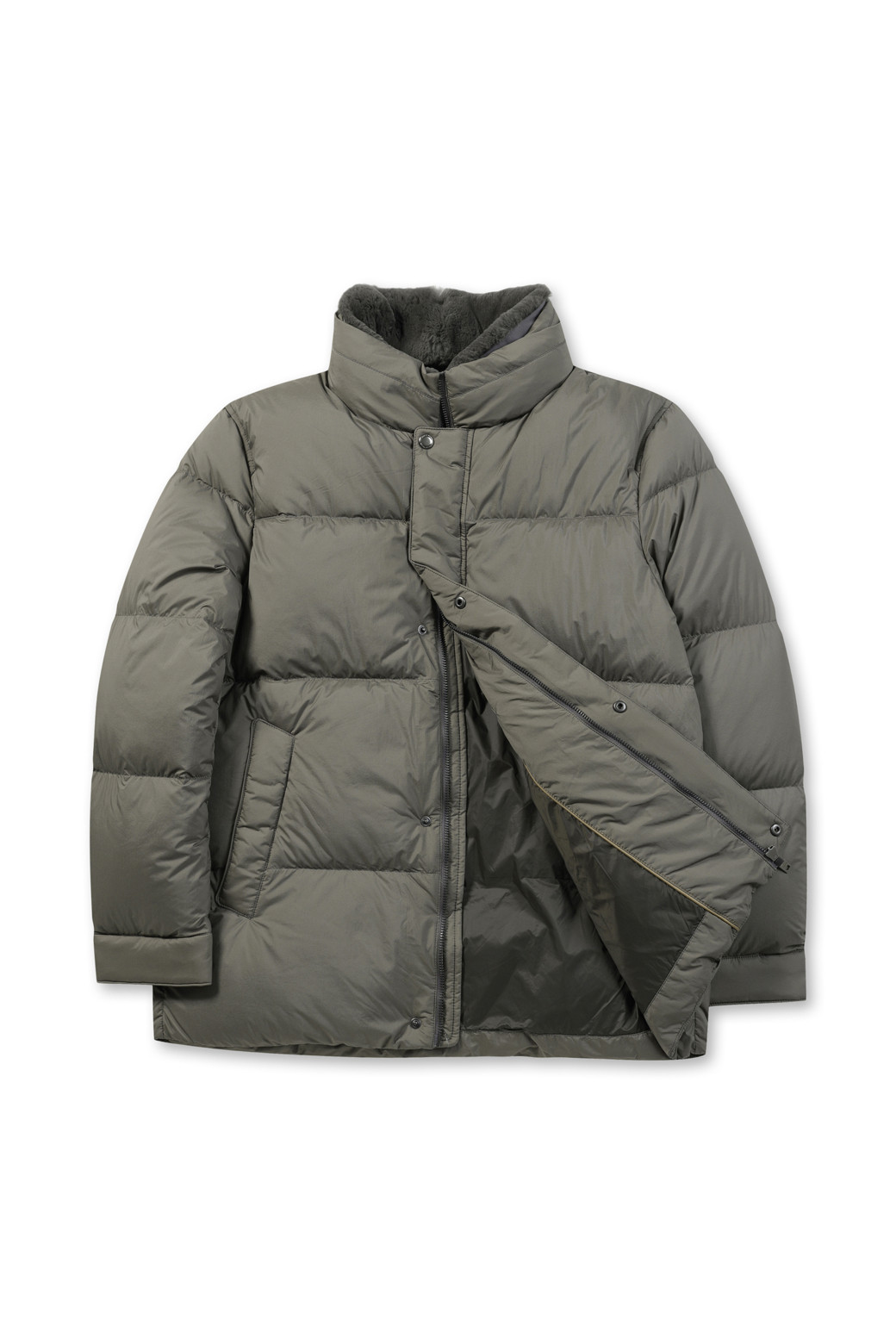 BRENTWOOD - 다운/패딩 - [에어다운] 칼라 FUR 다운 점퍼