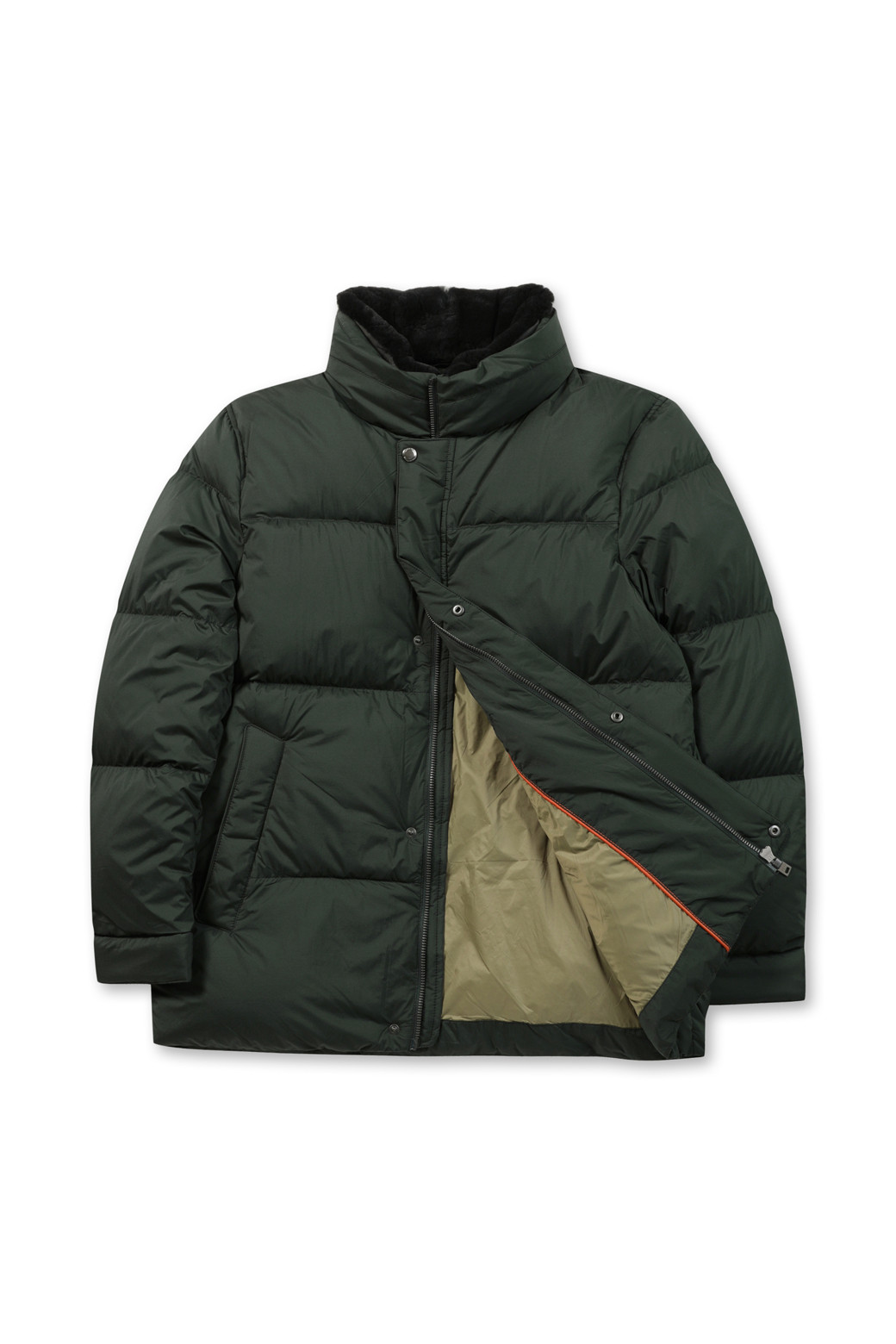 BRENTWOOD - 다운/패딩 - [에어다운] 칼라 FUR 다운 점퍼