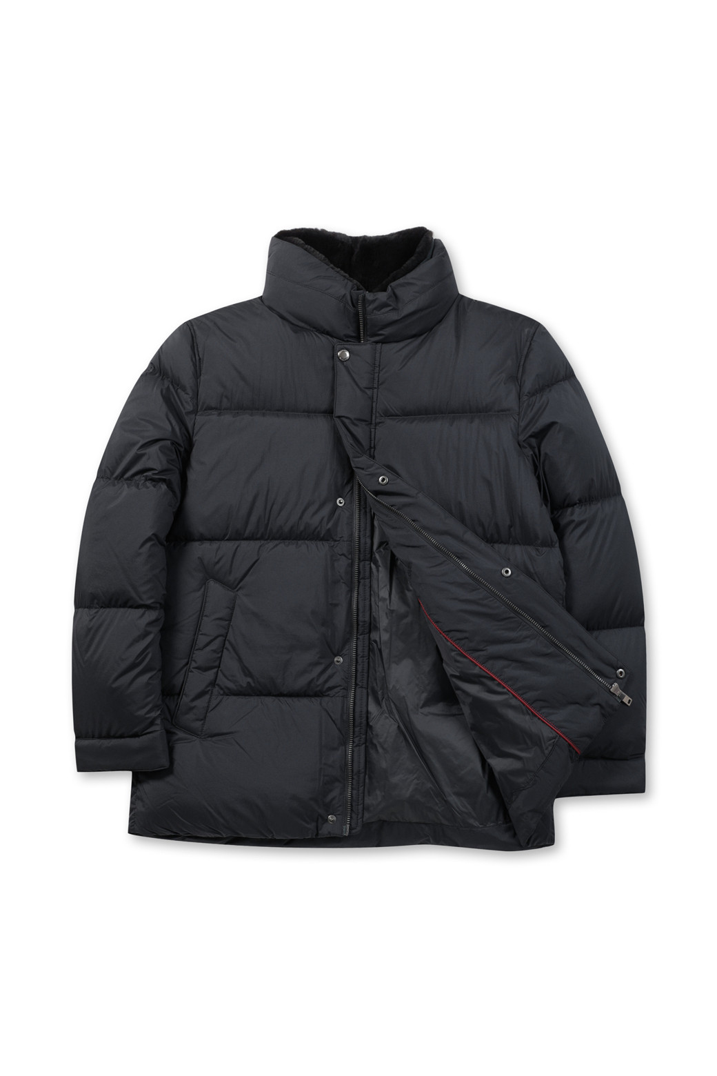 BRENTWOOD - 다운/패딩 - [에어다운] 칼라 FUR 다운 점퍼