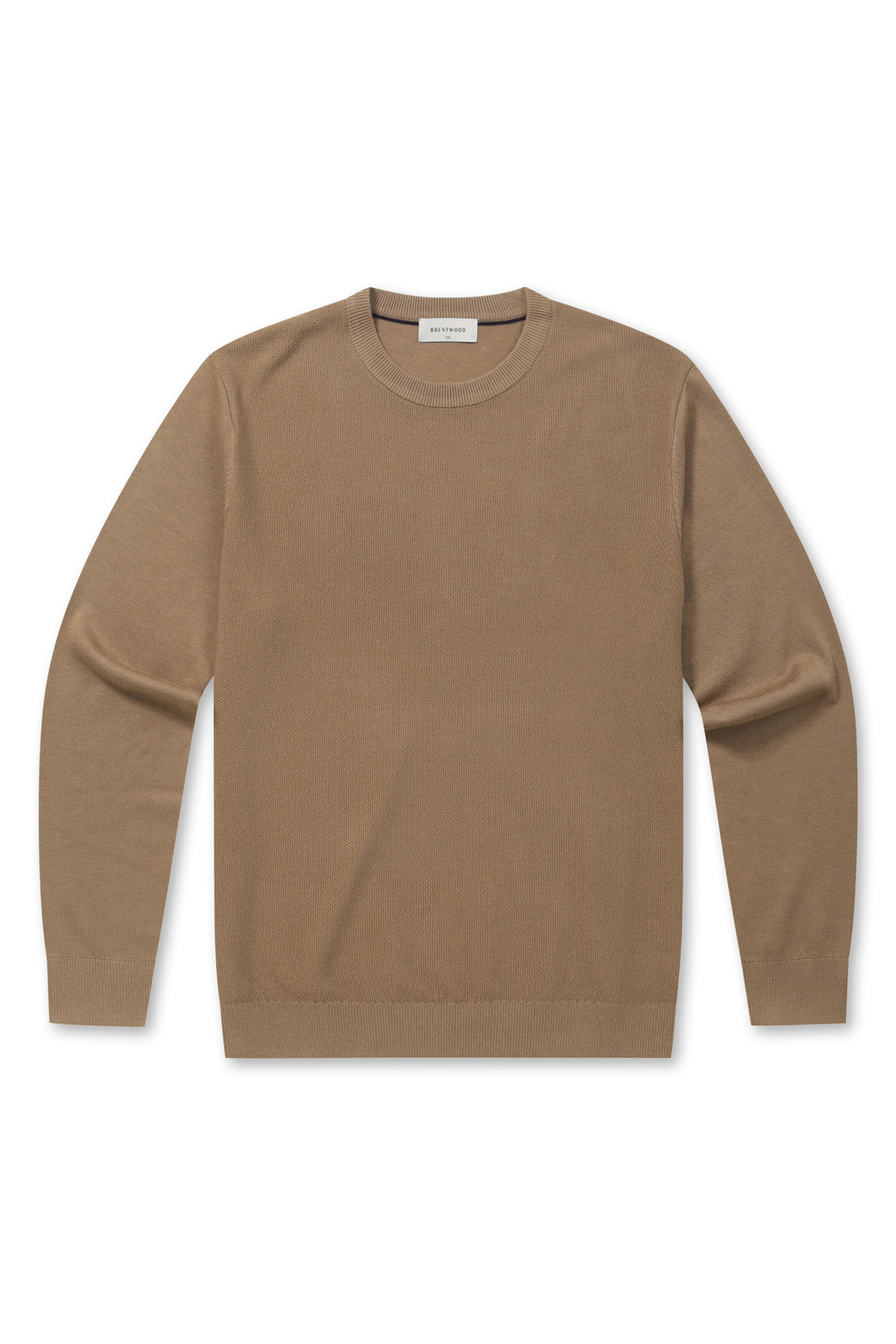 BRENTWOOD - 스웨터 - [에센셜스] 솔리드 워셔블 라운드넥 스웨터