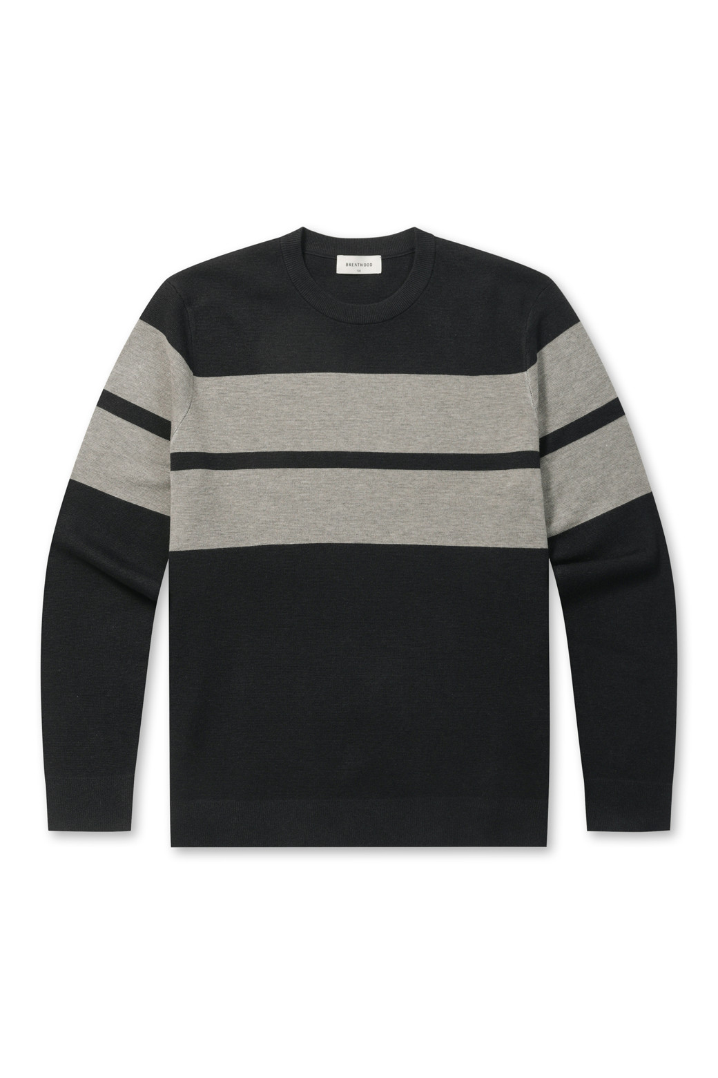 BRENTWOOD - 스웨터 - 빅블록 워셔블 라운드넥 스웨터