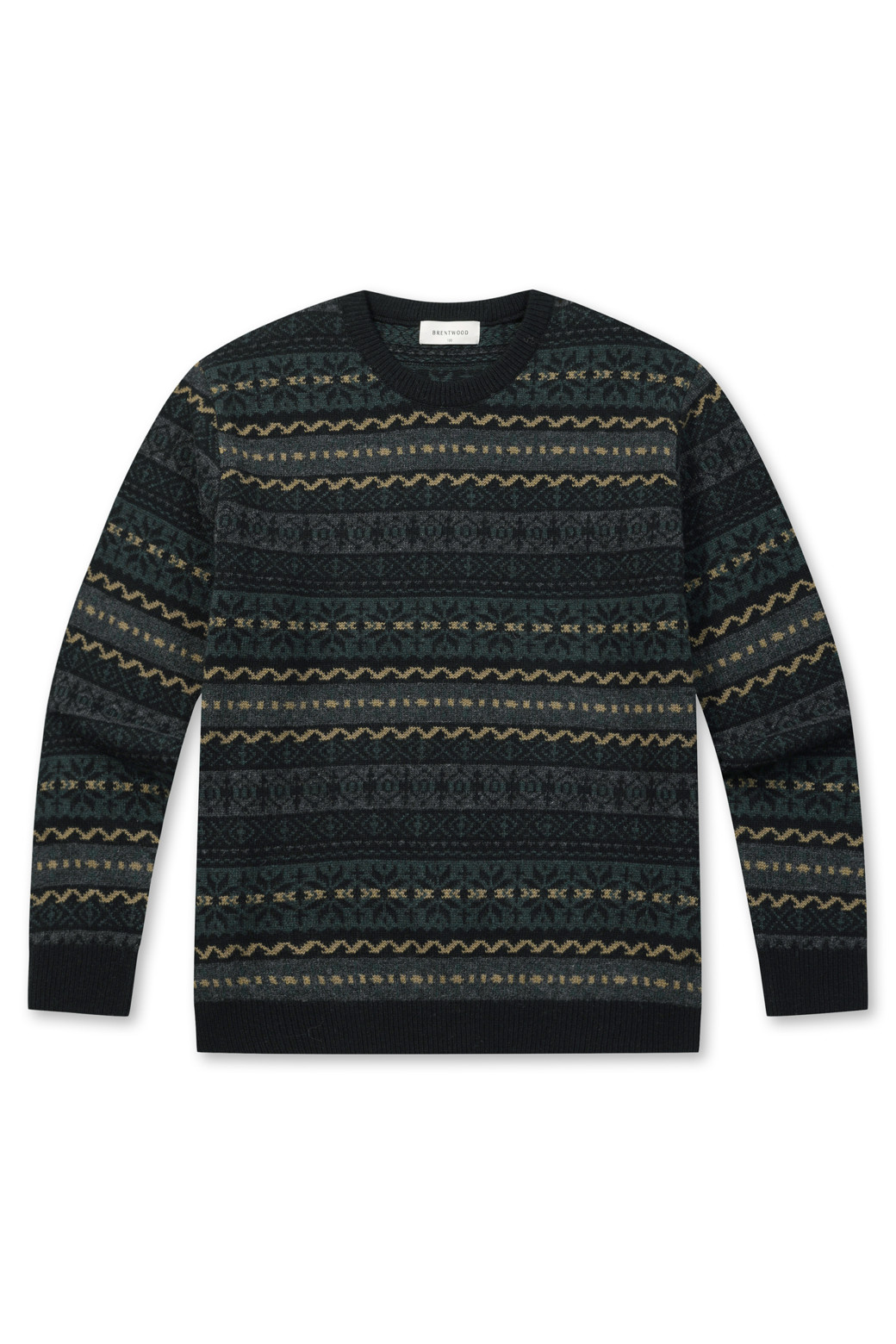 BRENTWOOD - 스웨터 - 페어아일 라운드넥 스웨터