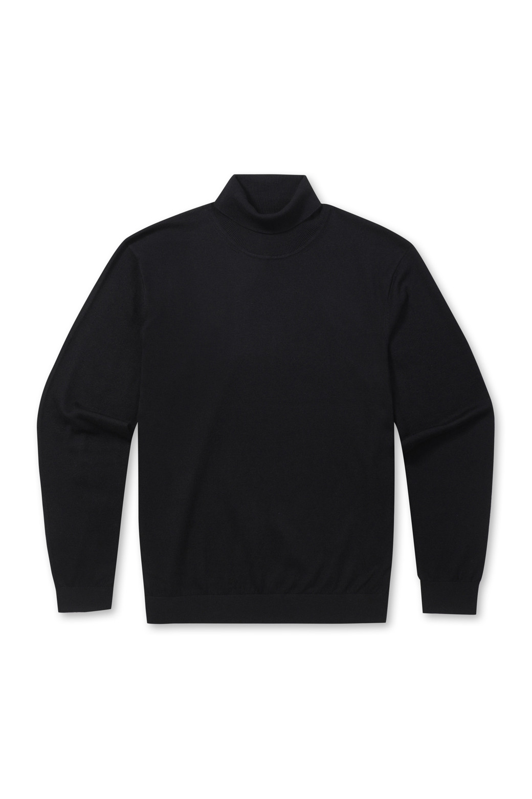 BRENTWOOD - 스웨터 - [에센셜스] 솔리드 워셔블 롱터틀넥 스웨터