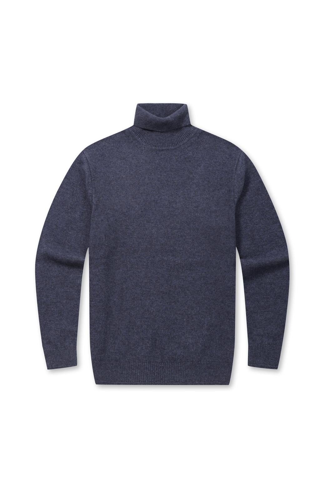 BRENTWOOD - 스웨터 - 라쿤 혼방 솔리드 롱터틀넥 스웨터