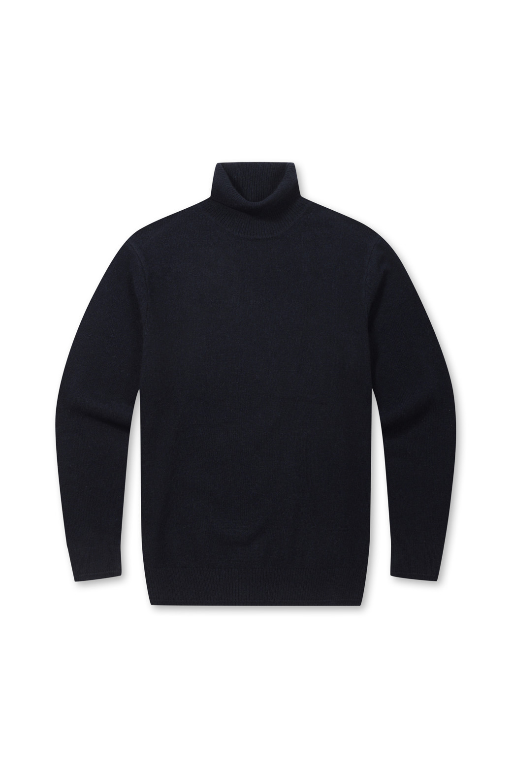 BRENTWOOD - 스웨터 - 라쿤 혼방 솔리드 롱터틀넥 스웨터