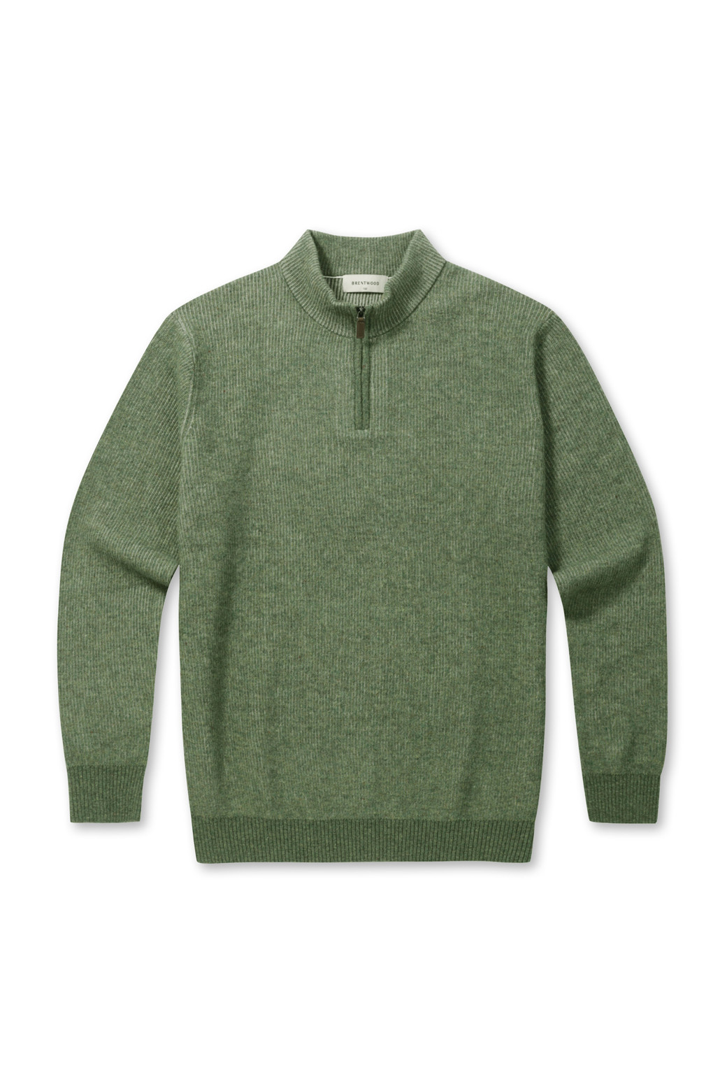 BRENTWOOD - 스웨터 - 웨일 조직 이중우수 하프집업 스웨터