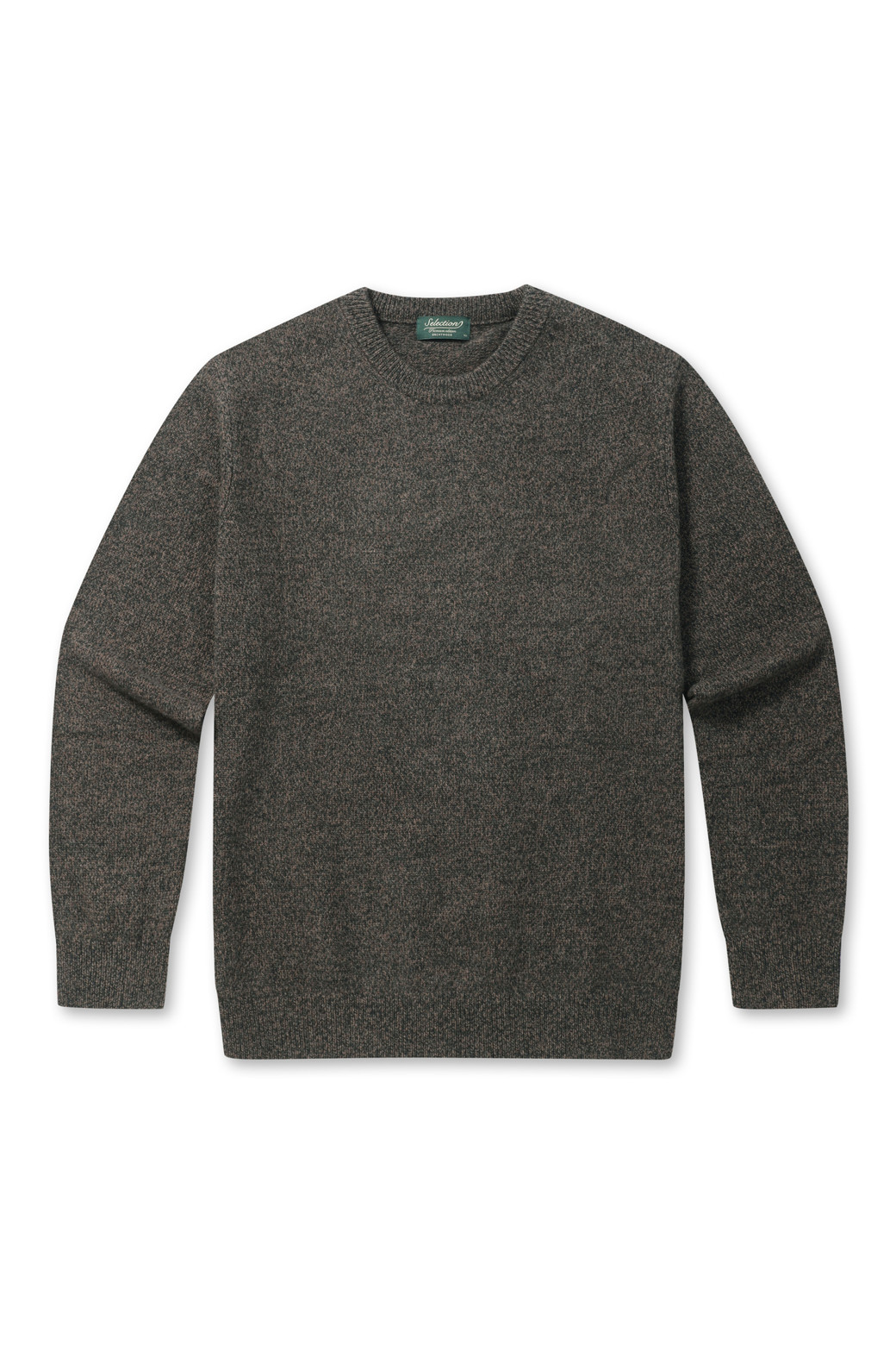 BRENTWOOD - 스웨터 - [셀렉션] 울100 트위드 라운드넥 스웨터