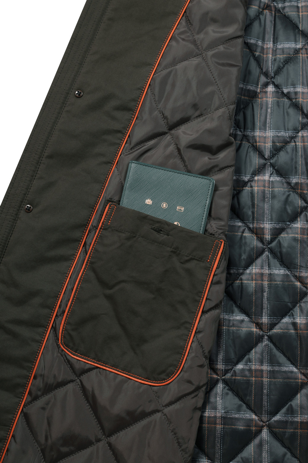 BRENTWOOD - 코트 - 코듀로이 배색 워싱 코트