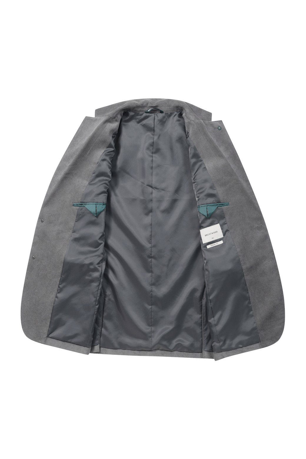 BRENTWOOD - 수트/블레이저자켓 - 미니멀 조직 솔리드 자켓