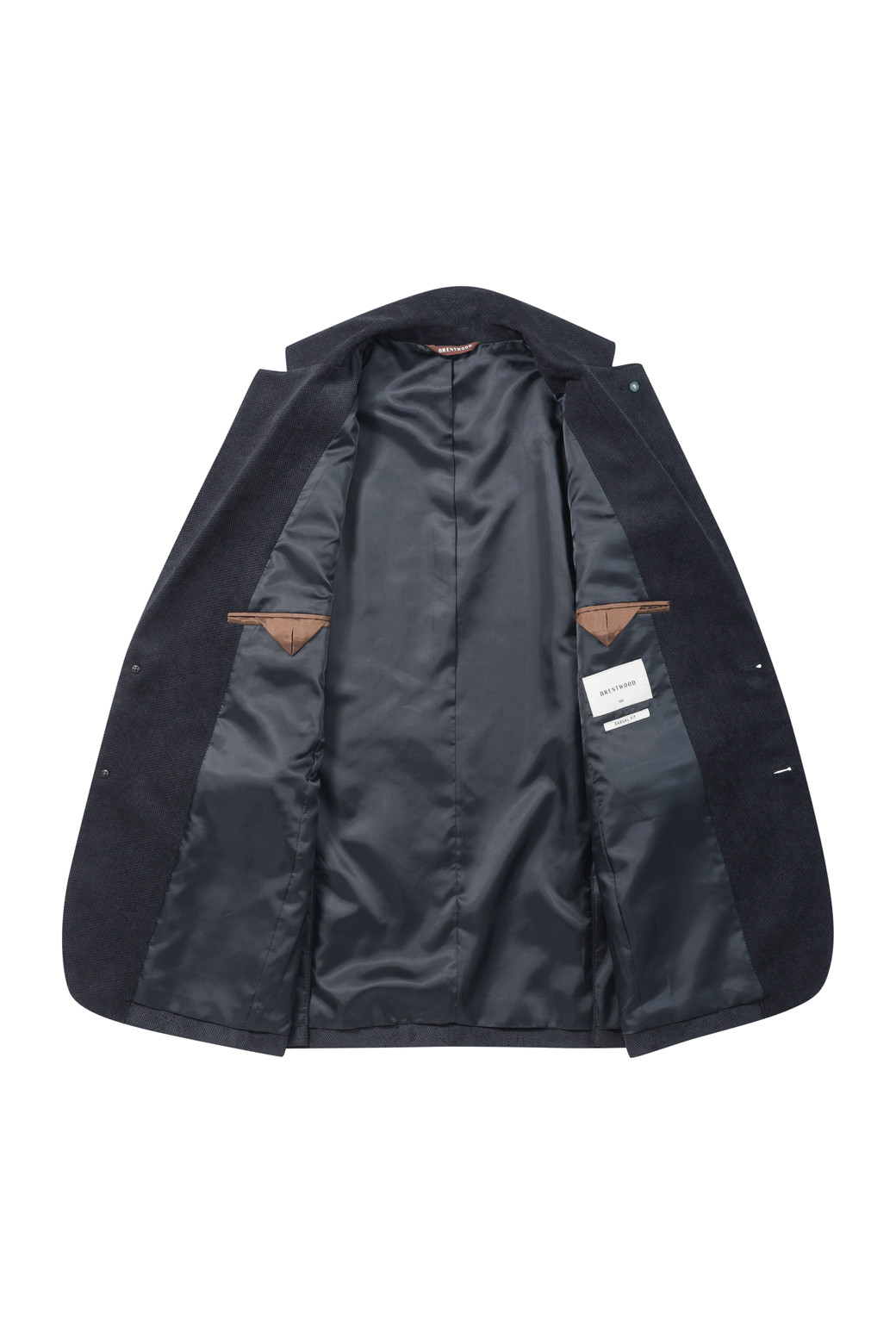 BRENTWOOD - 수트/블레이저자켓 - 미니멀 조직 솔리드 자켓