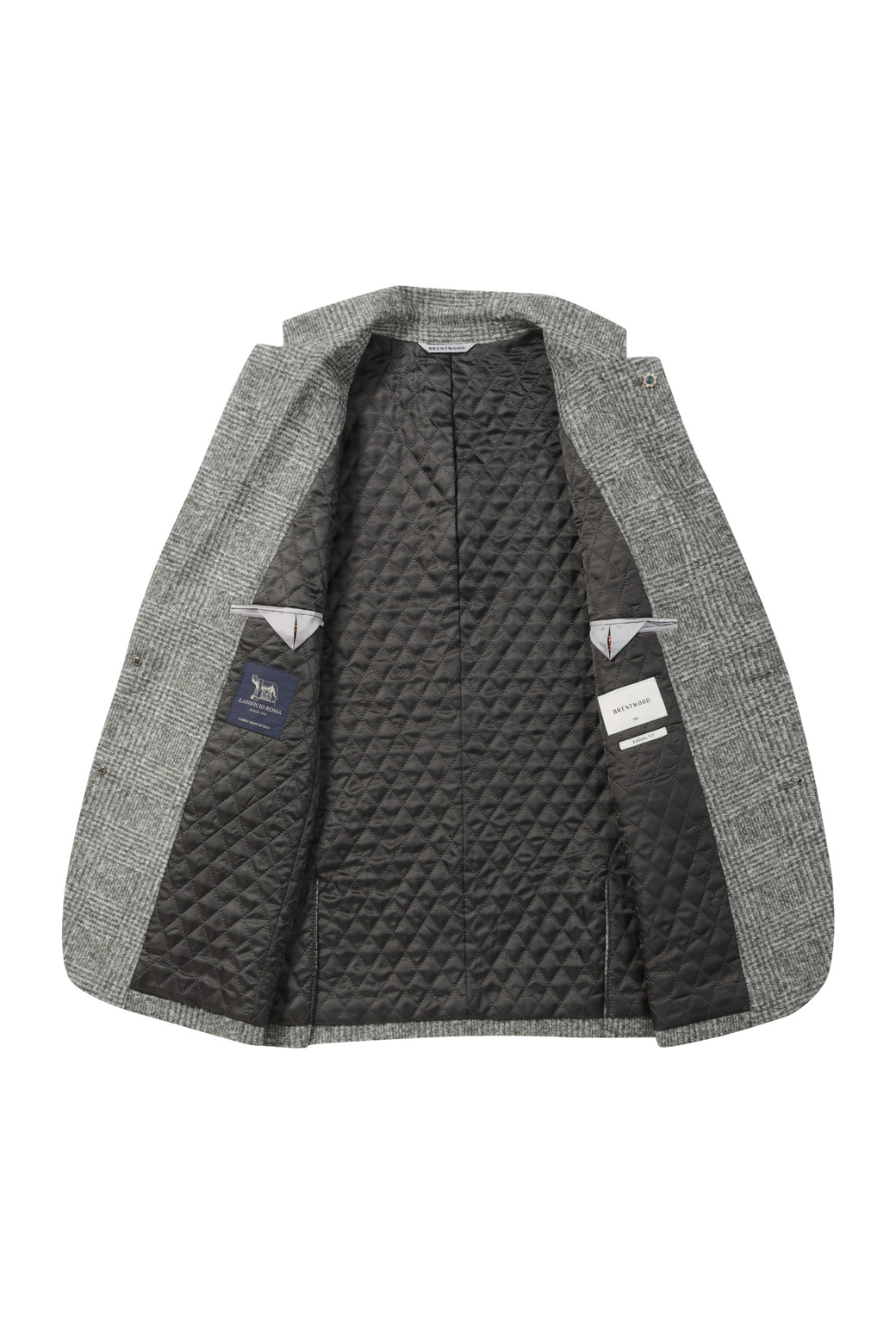 BRENTWOOD - 수트/블레이저자켓 - 울저지 글렌체크 자켓