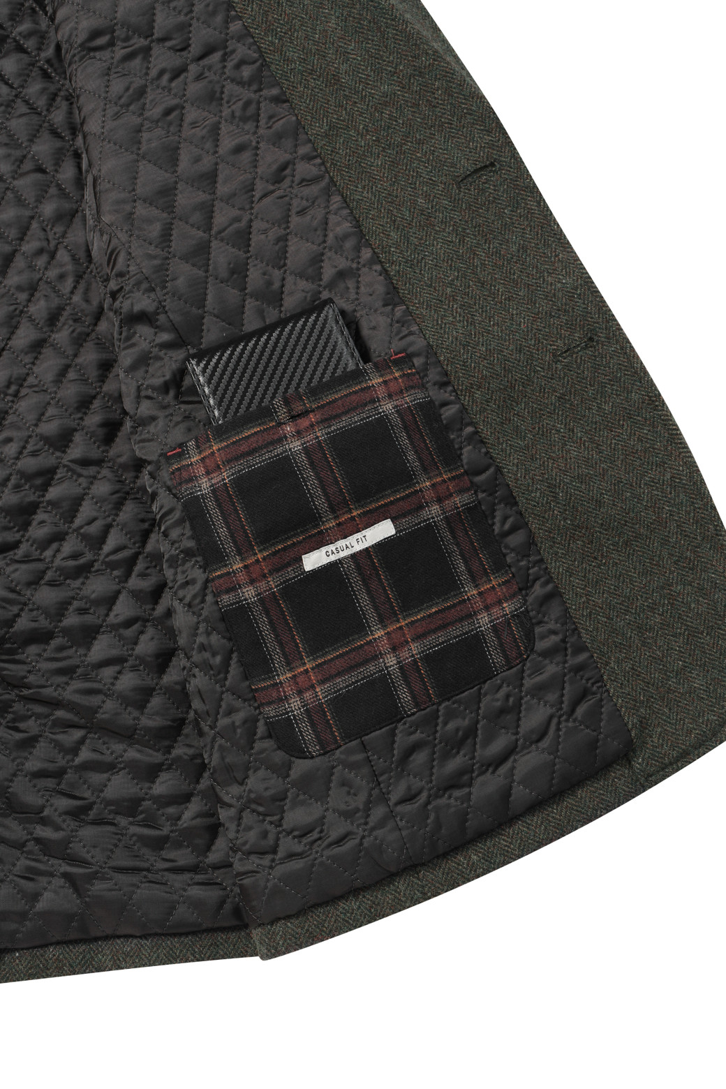 BRENTWOOD - 수트/블레이저자켓 - [헌팅자켓] 울블렌디드 헤링본 헌팅 자켓