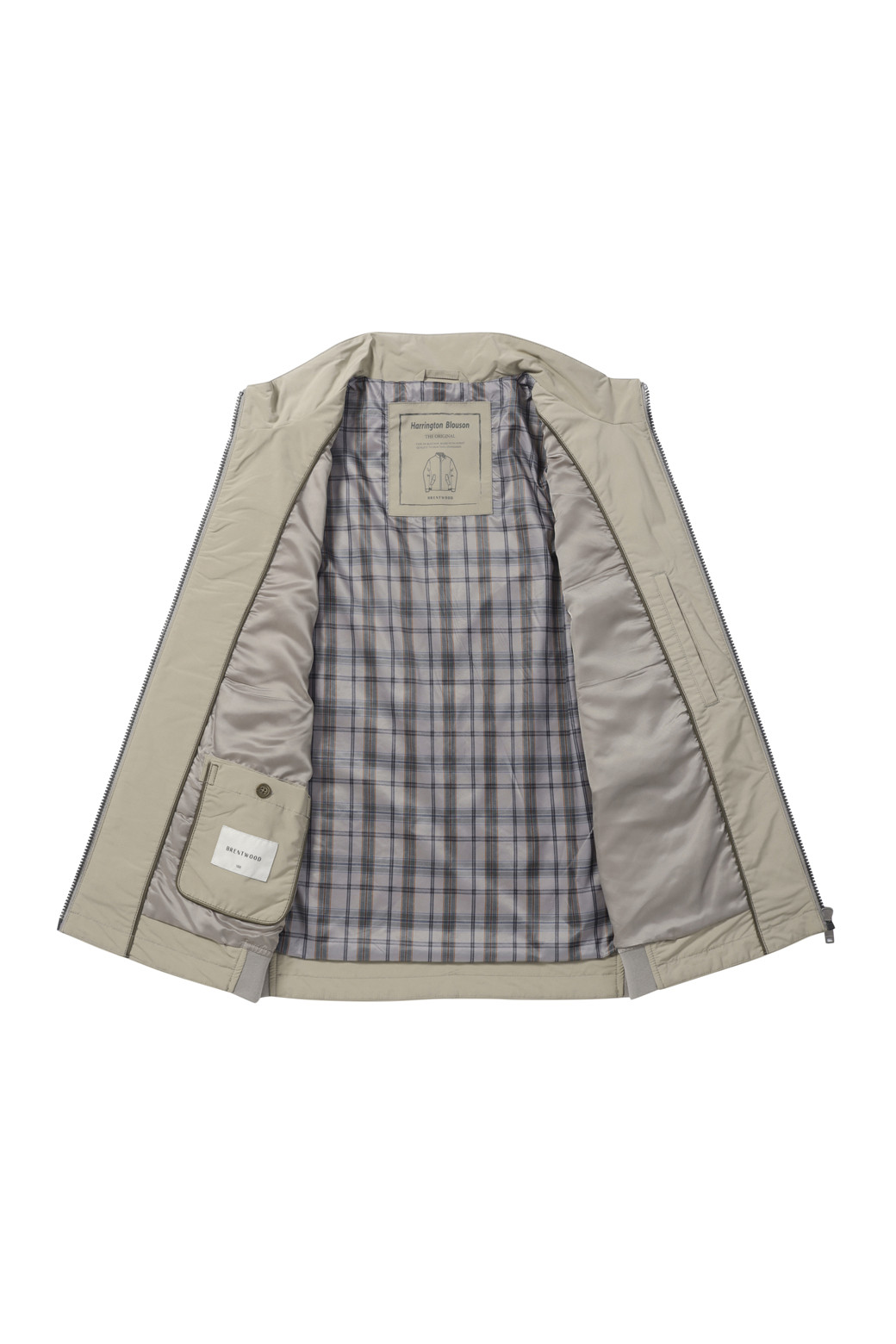 BRENTWOOD - 블루종/점퍼 - 미니멀 해링턴 점퍼