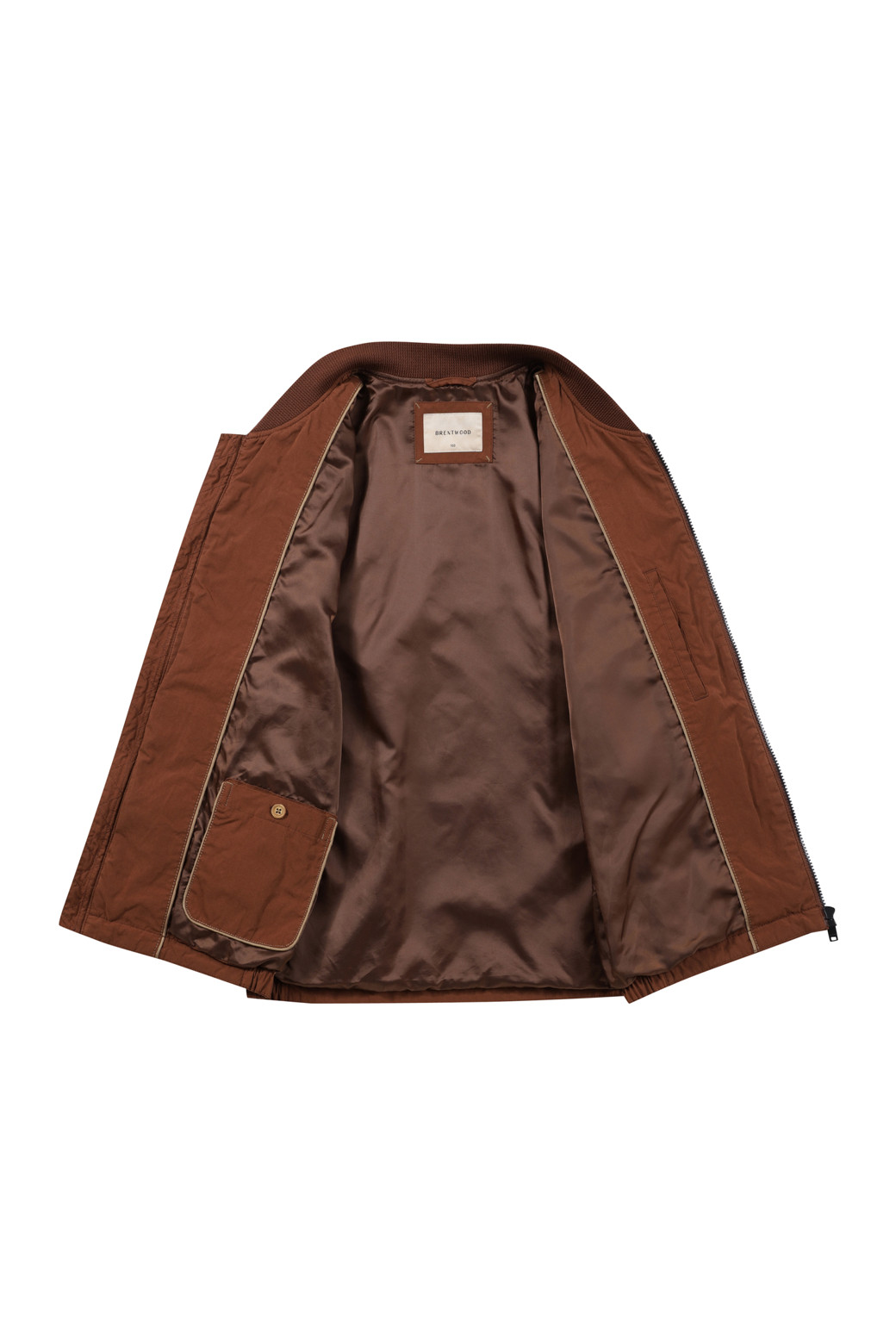 BRENTWOOD - 블루종/점퍼 - 가먼트워싱 보머 점퍼