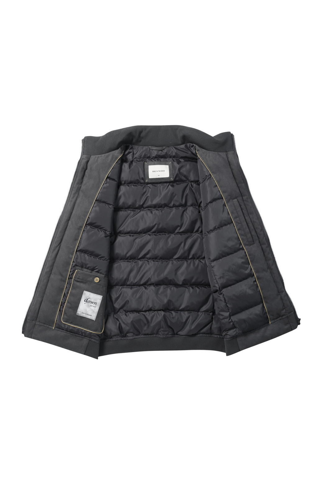 BRENTWOOD - 다운/패딩 - 스웨이드 다운 블루종