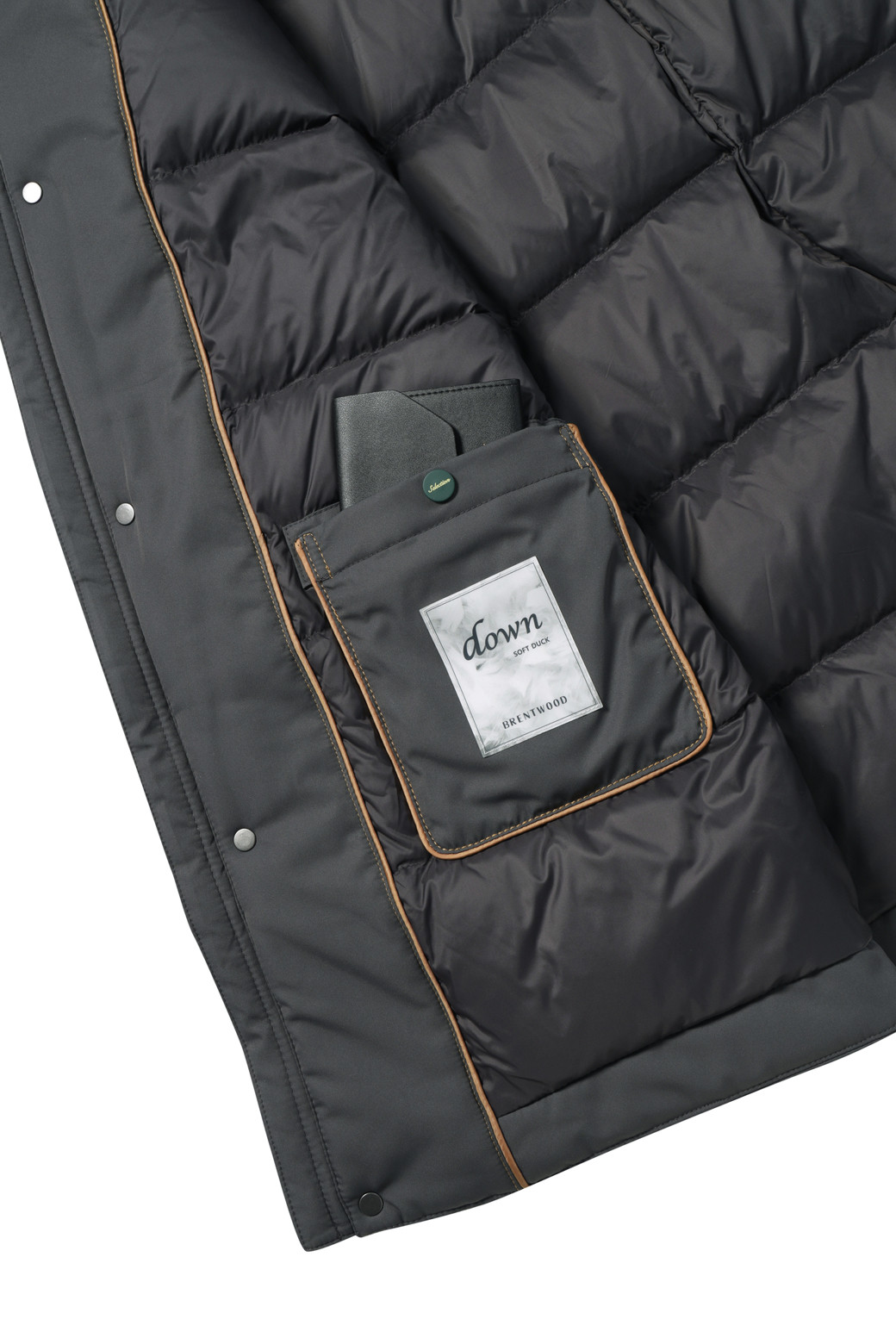 BRENTWOOD - 코트 - [셀렉션] 칼라 FUR 비즈 다운 코트