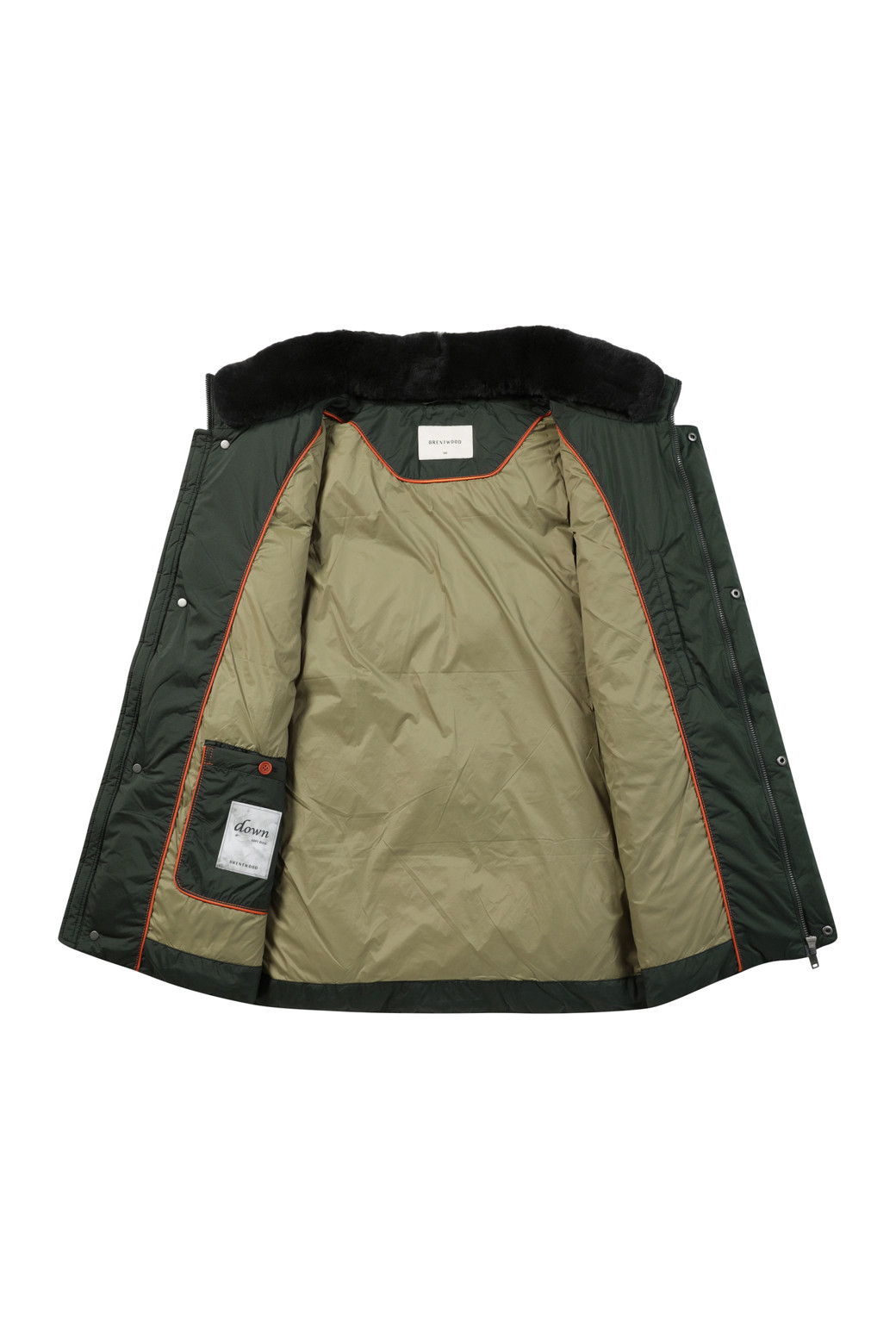 BRENTWOOD - 다운/패딩 - [에어다운] 칼라 FUR 다운 점퍼
