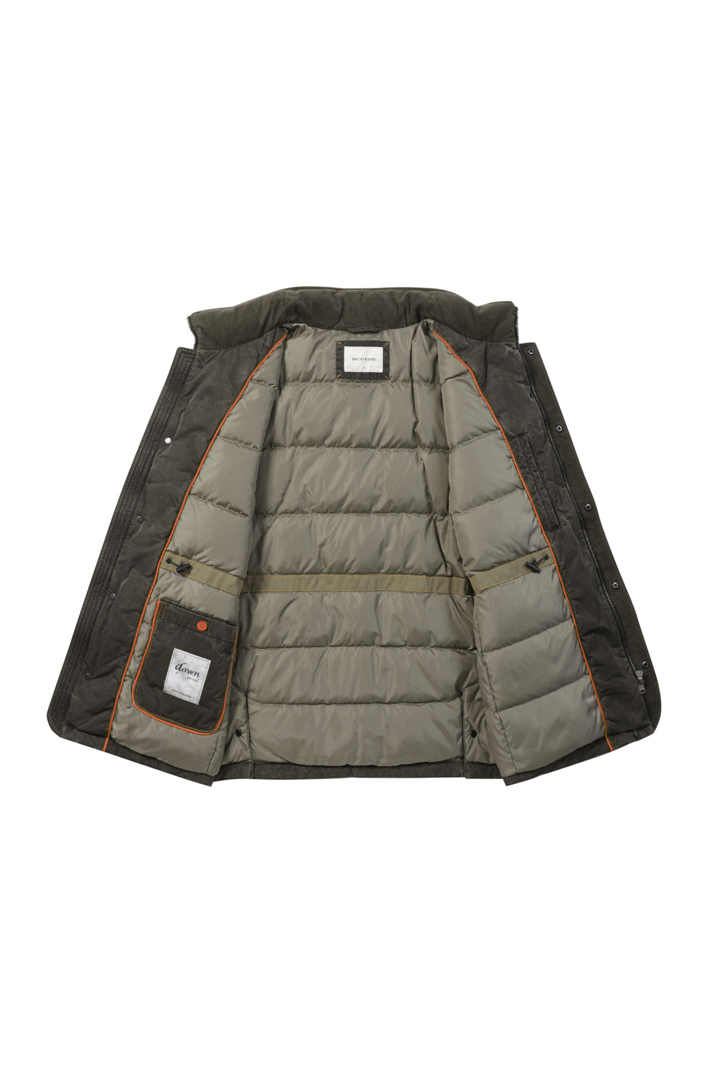 BRENTWOOD - 다운/패딩 - 피그먼트 워싱 다운 사파리