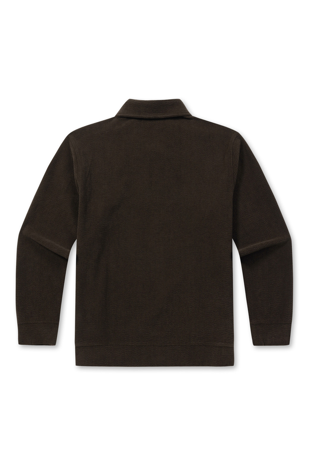 BRENTWOOD - 긴팔티셔츠 - [페트리코] 셔츠형 칼라 하프집업 티셔츠