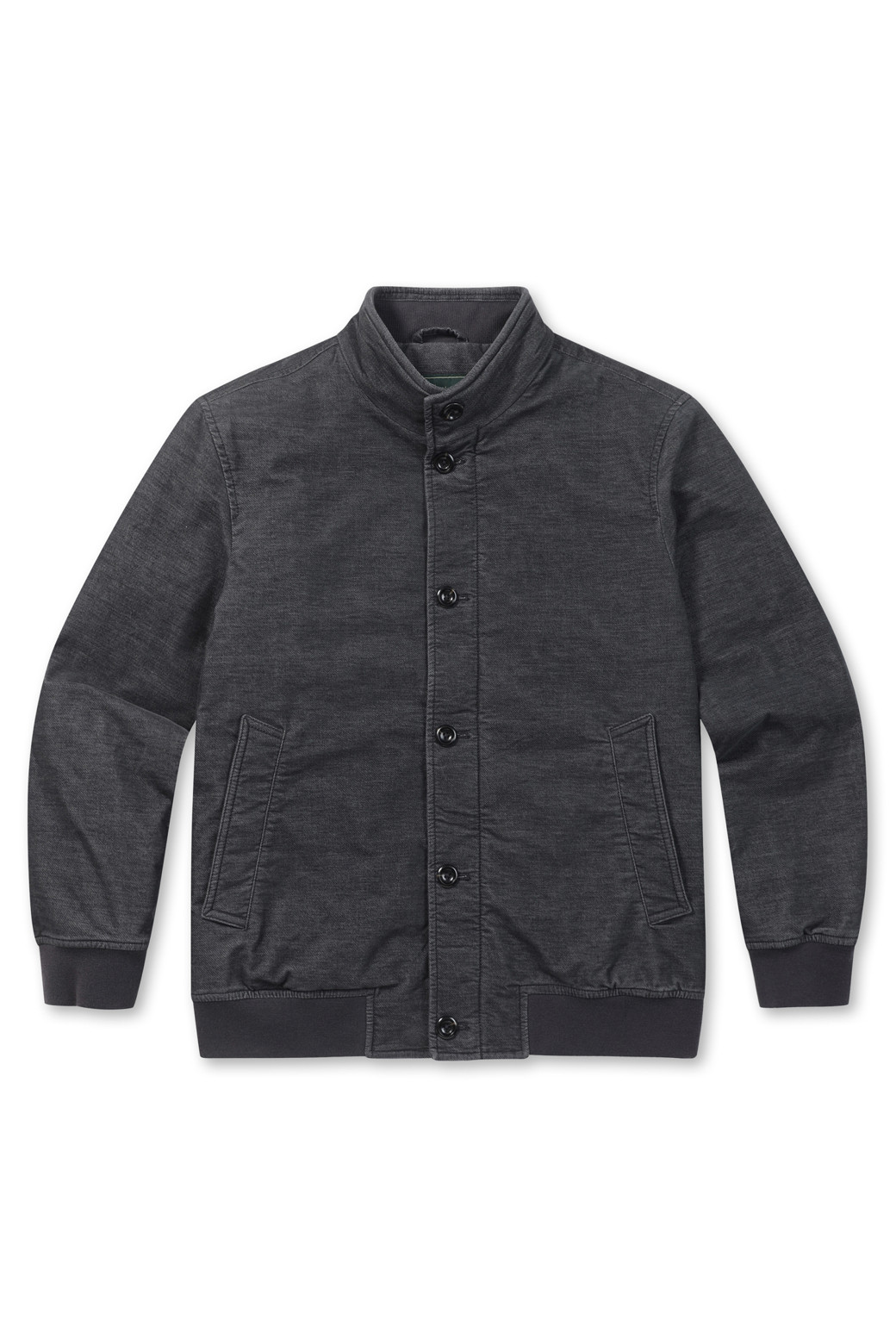 BRENTWOOD - 블루종/점퍼 - [셀렉션] 니트 배색 몰스킨 블루종