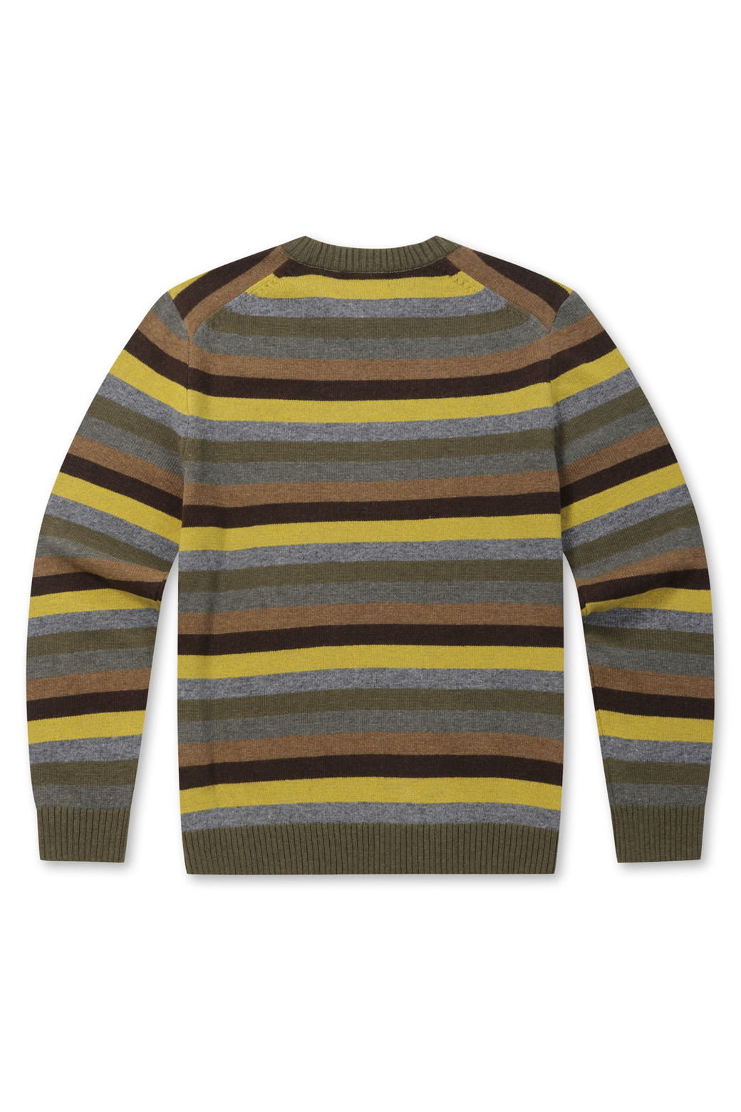 BRENTWOOD - 스웨터 - 멀티 컬러 블록 패턴 라운드넥 스웨터