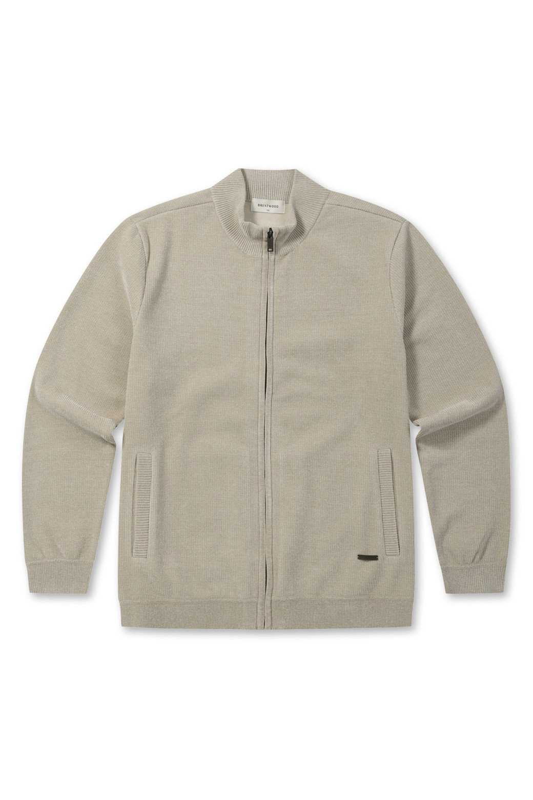 BRENTWOOD - 가디건 - 웨일 조직 융본딩 집업 가디건