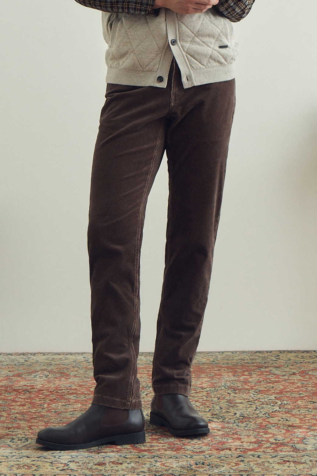 BRENTWOOD - 캐주얼팬츠 - [셀렉션] 솔리드 코듀로이 피그먼트 워싱 팬츠