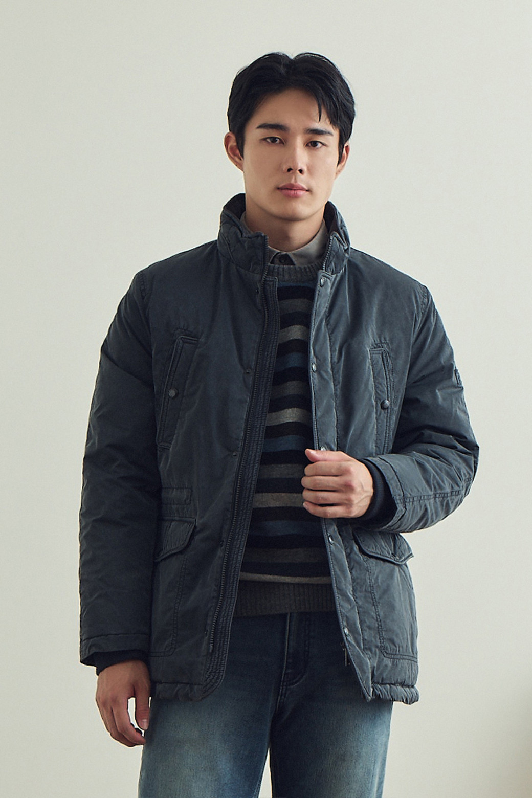 BRENTWOOD - 다운/패딩 - 피그먼트 워싱 다운 사파리