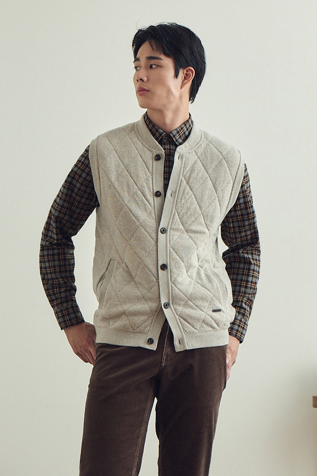 BRENTWOOD - 베스트 - 다이아퀼팅 웜 베스트