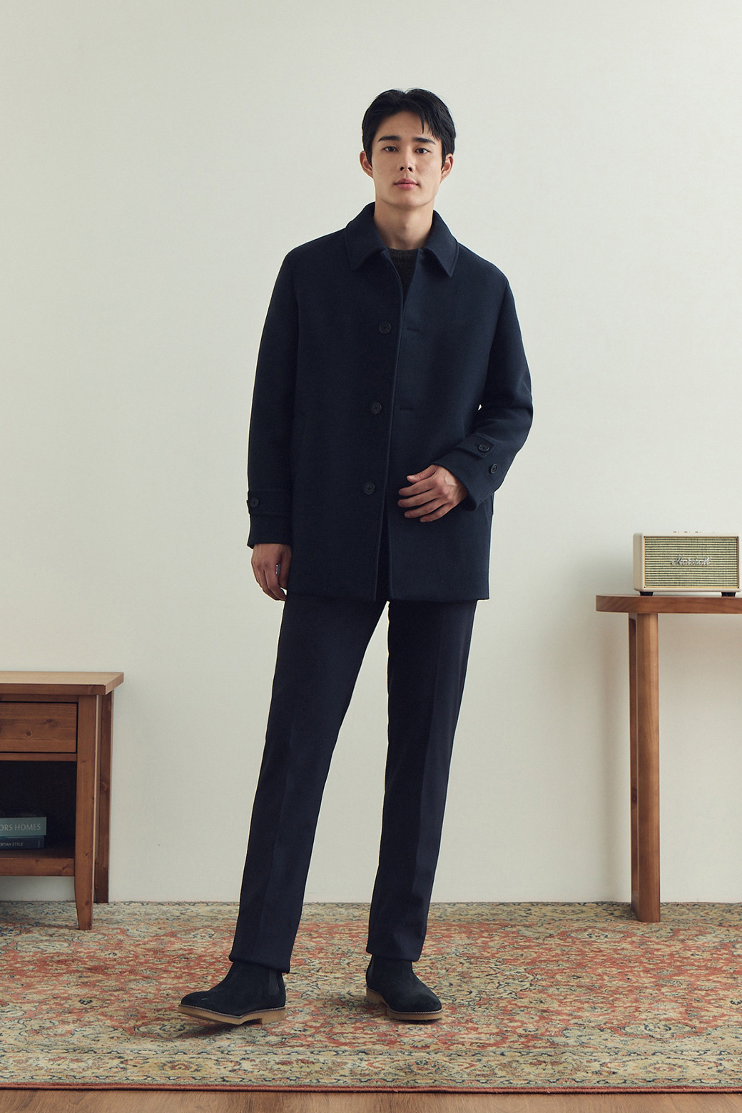 BRENTWOOD - 코트 - 트윌 조직 하프 코트