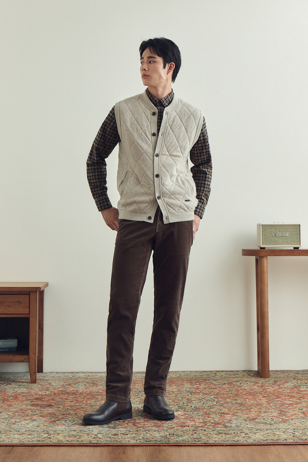 BRENTWOOD - 캐주얼팬츠 - [셀렉션] 솔리드 코듀로이 피그먼트 워싱 팬츠