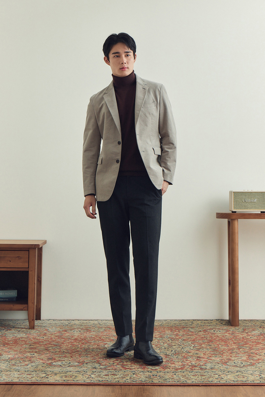 BRENTWOOD - 수트/블레이저자켓 - 솔리드 트윌 조직 몰스킨 자켓