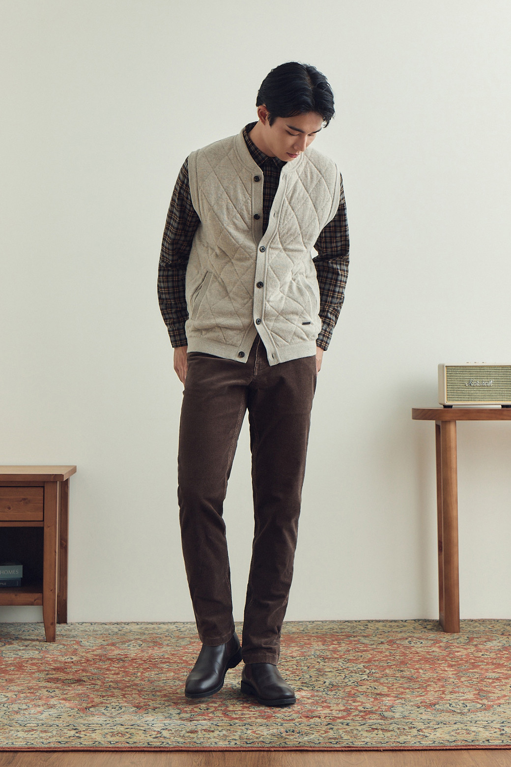 BRENTWOOD - 캐주얼팬츠 - [셀렉션] 솔리드 코듀로이 피그먼트 워싱 팬츠