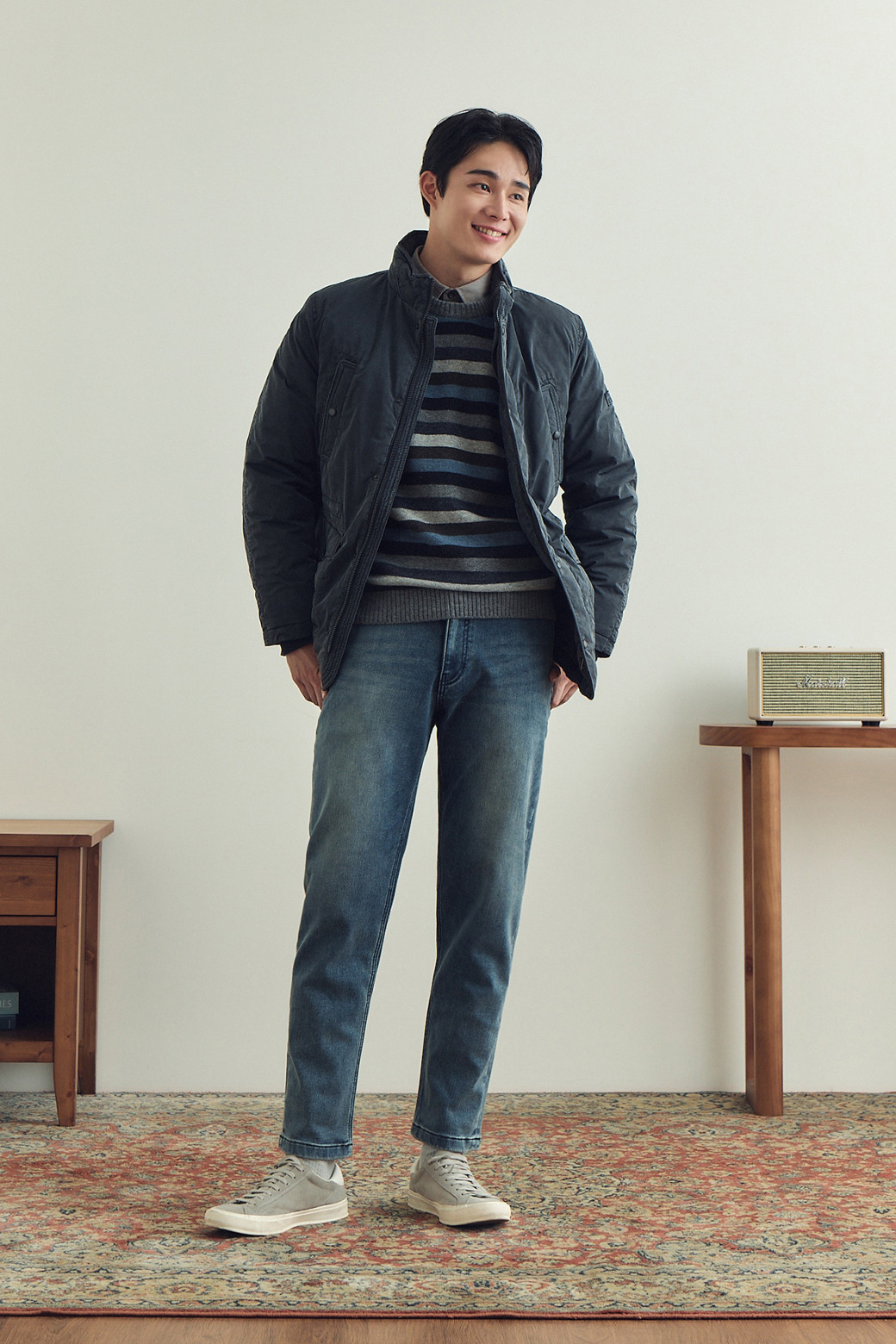 BRENTWOOD - 다운/패딩 - 피그먼트 워싱 다운 사파리