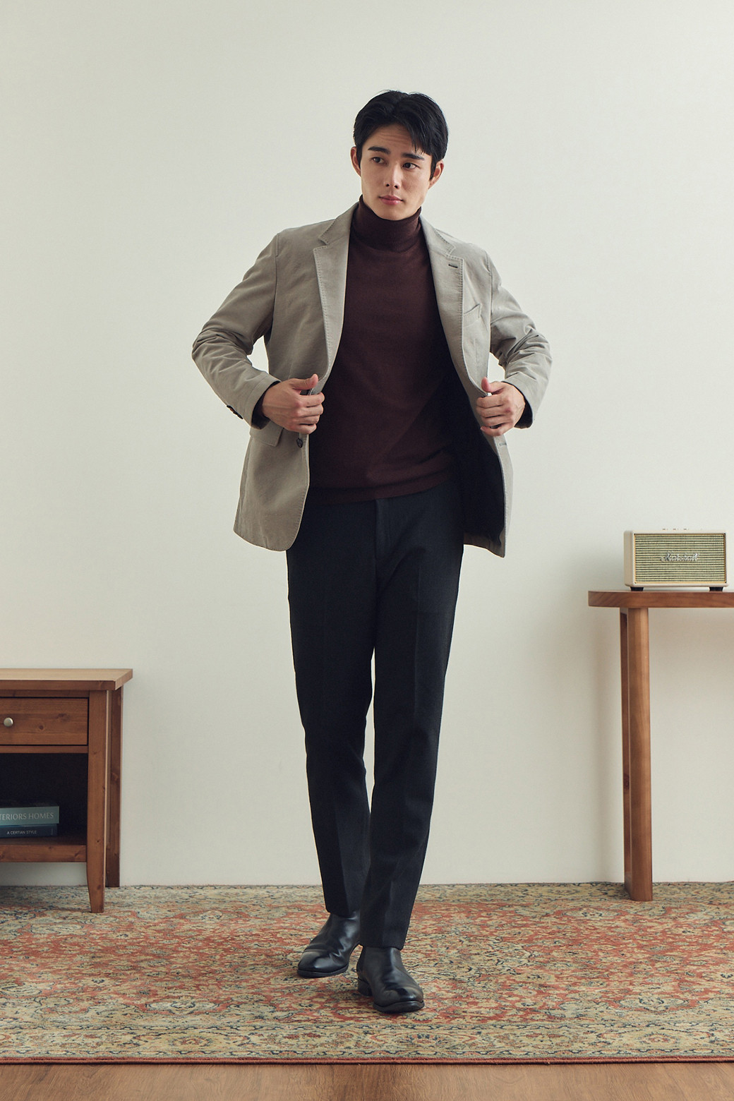 BRENTWOOD - 수트/블레이저자켓 - 솔리드 트윌 조직 몰스킨 자켓