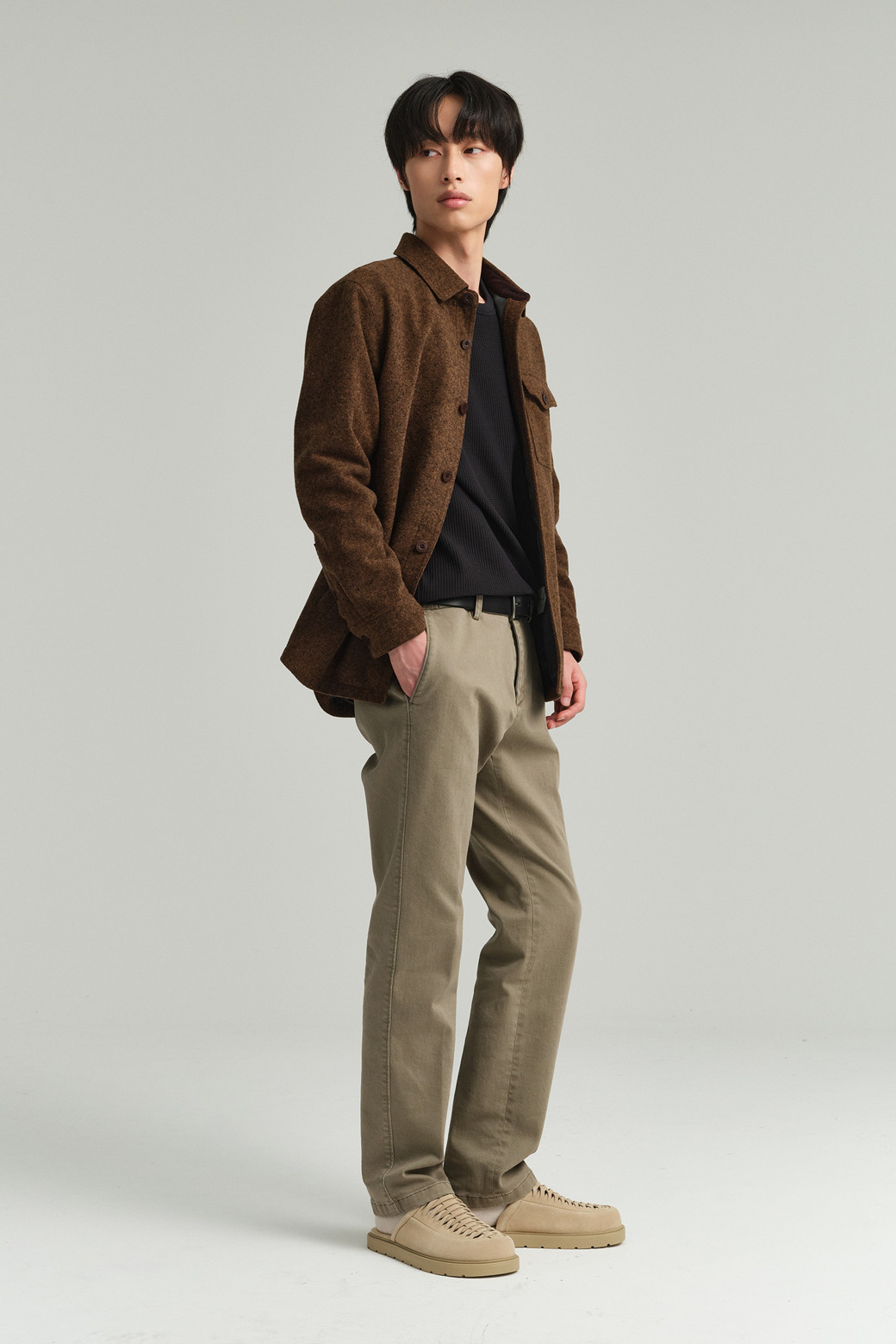 BRENTWOOD - 캐주얼팬츠 - [에센셜스] 컴포치노 기모 팬츠