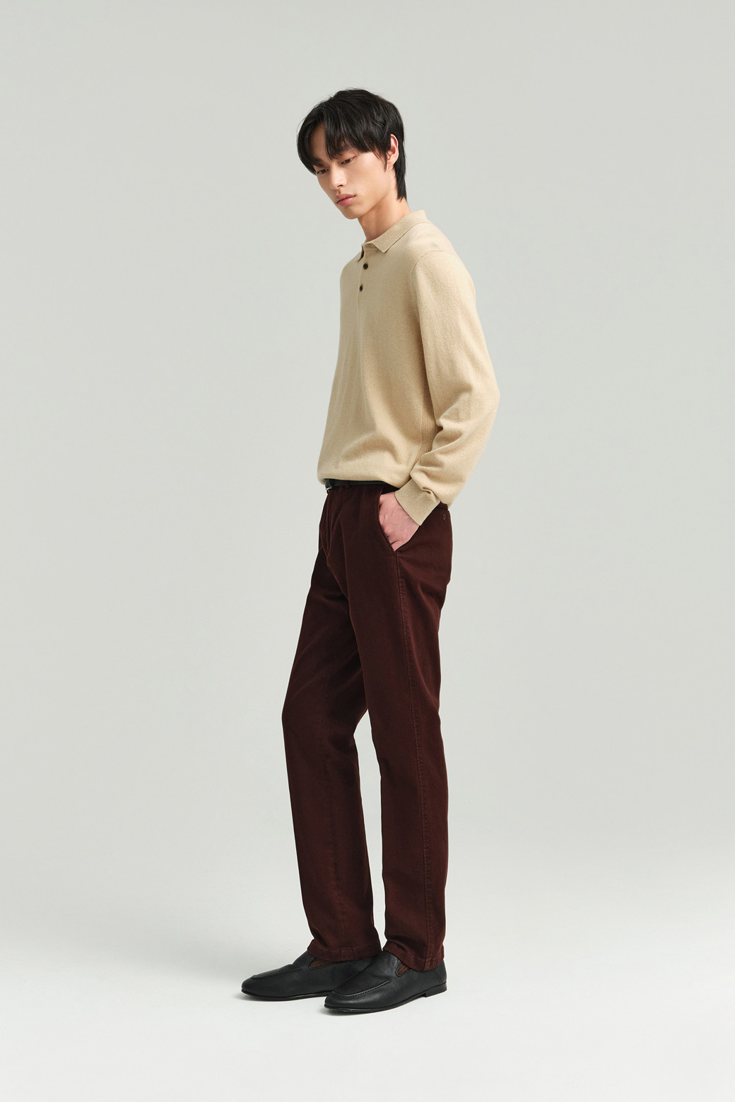 BRENTWOOD - 캐주얼팬츠 - [에센셜스] 컴포치노 기모 팬츠