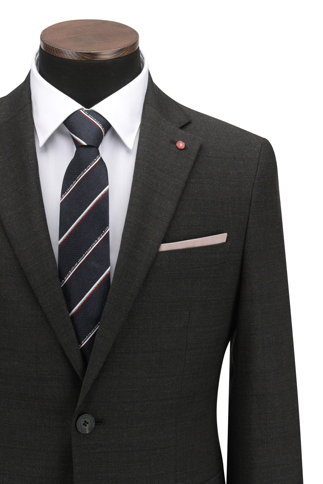 BRENTWOOD - 수트 - [액션슈트] 울블렌디드 글렌체크 슬림 슈트