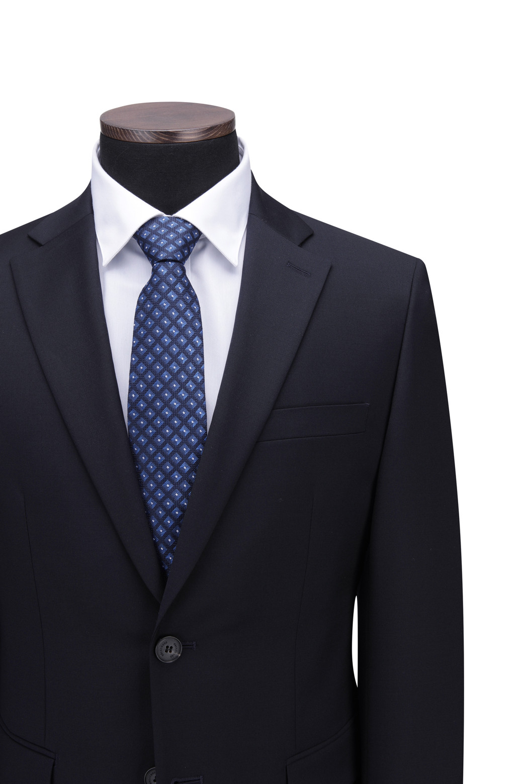 BRENTWOOD - 수트 - 사계절 솔리드 하프라이닝 슬림 슈트