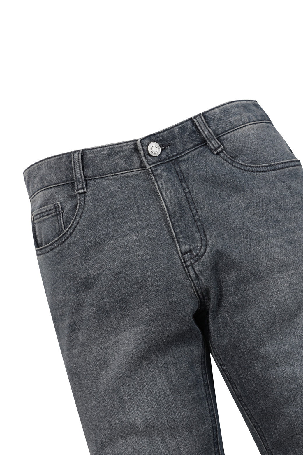 BRENTWOOD - 데님 - 슬렌더핏 그레이 데님