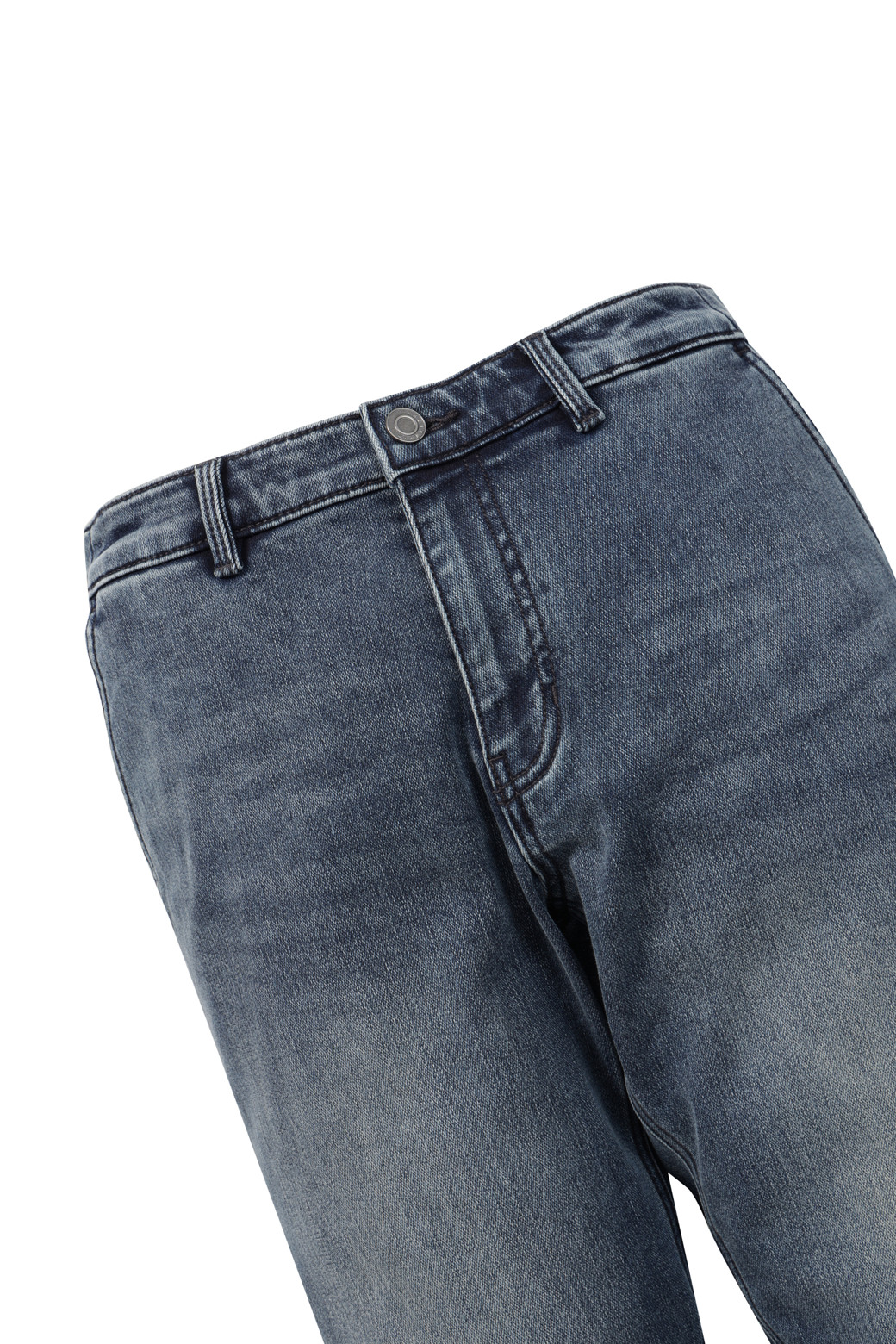 BRENTWOOD - 데님 - 릴렉스핏 기모 블루 데님