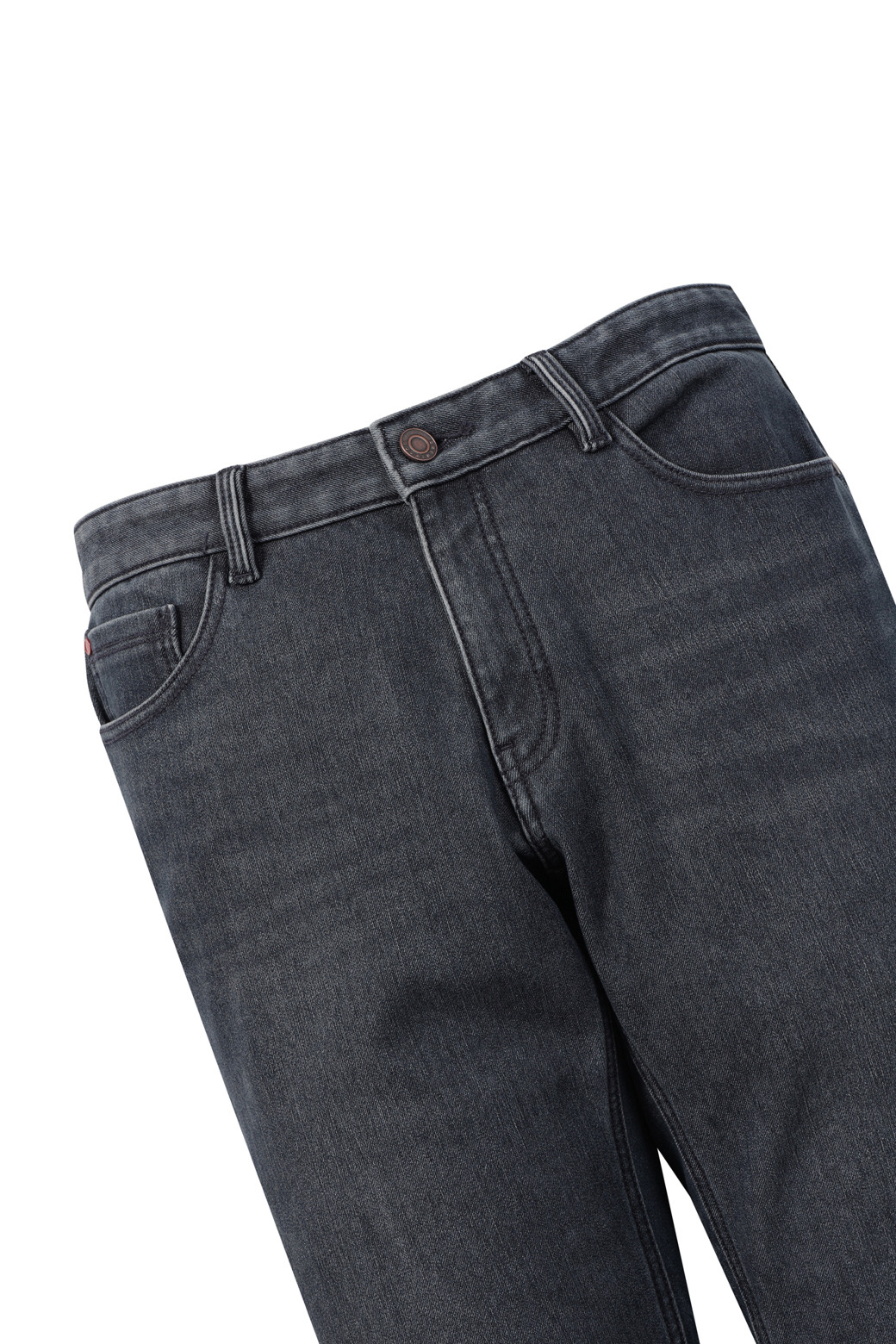 BRENTWOOD - 데님 - 스탠다드핏 그레이 본딩 데님