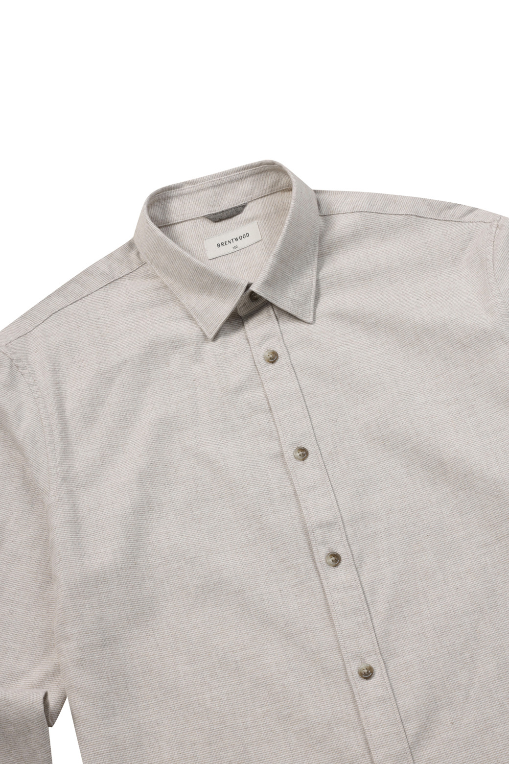 BRENTWOOD - 긴팔셔츠 - 마이크로 코튼 캐주얼셔츠