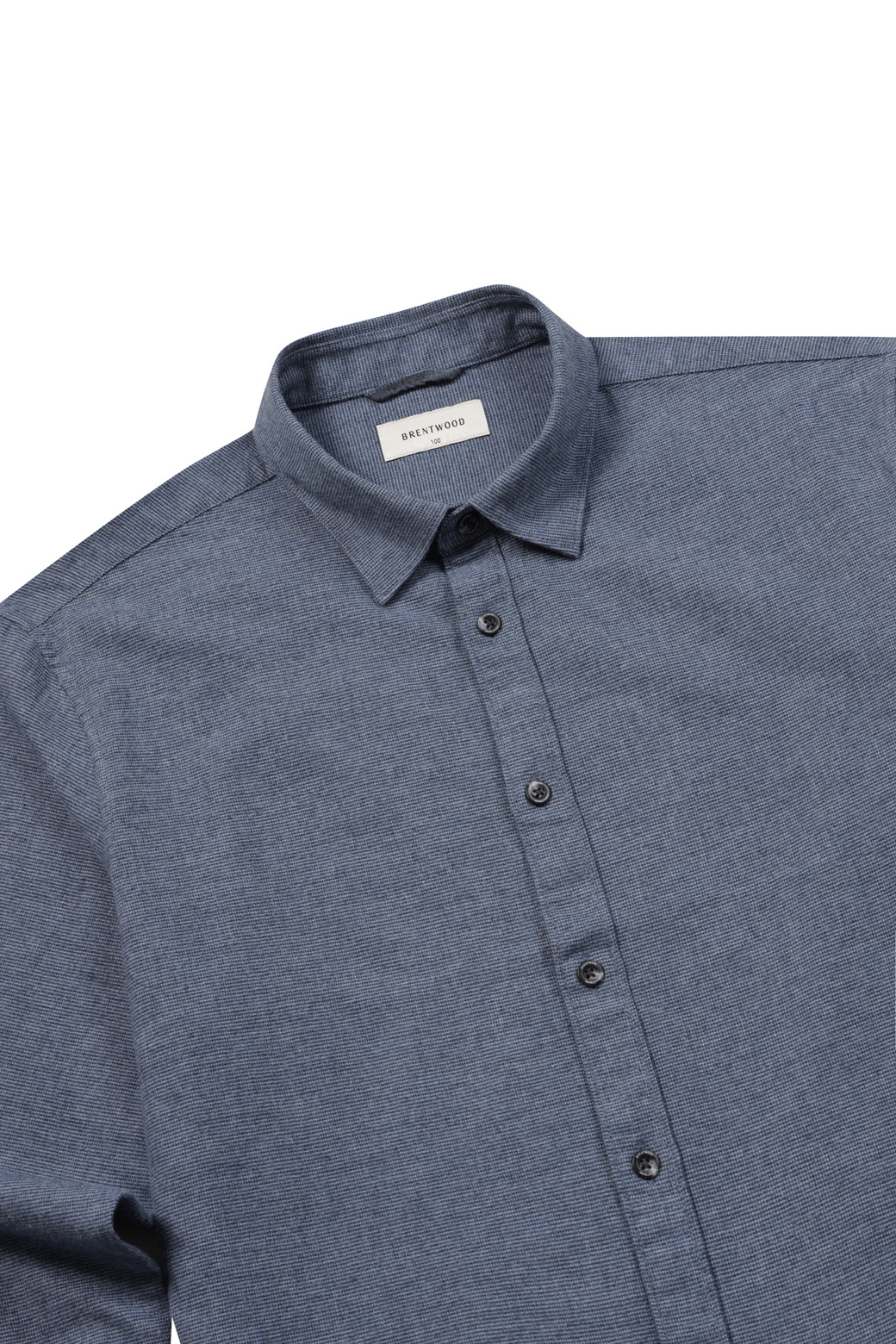 BRENTWOOD - 긴팔셔츠 - 마이크로 코튼 캐주얼셔츠
