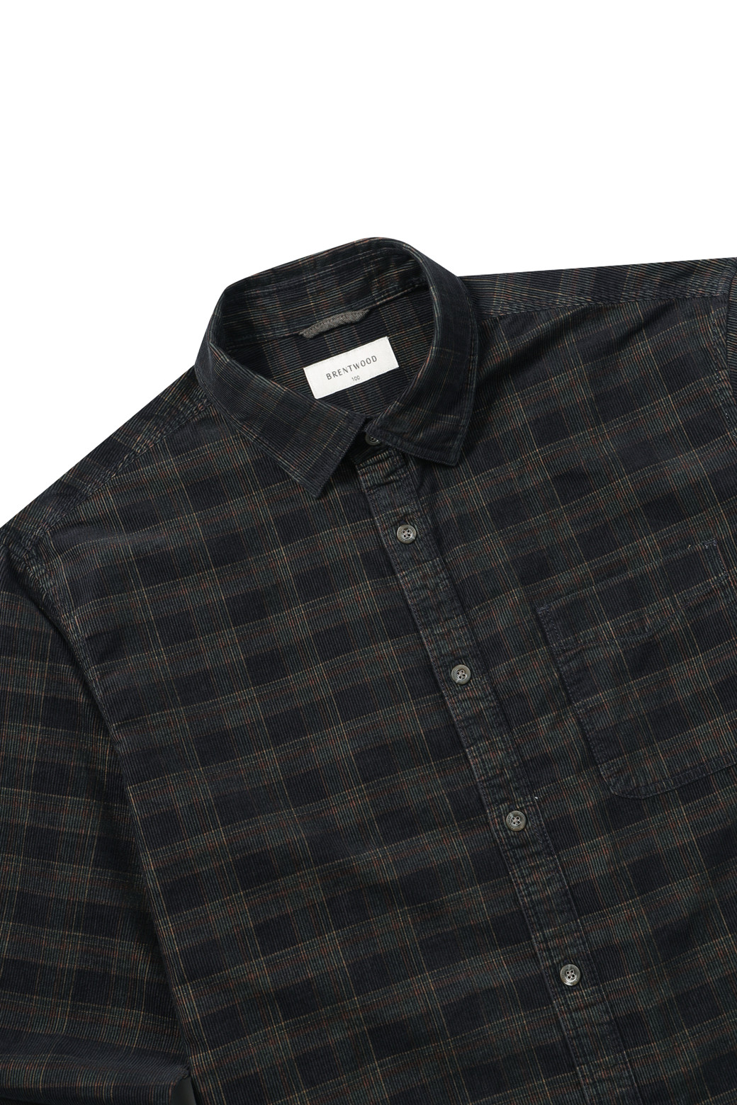 BRENTWOOD - 긴팔셔츠 - 체크 코듀로이 캐주얼셔츠